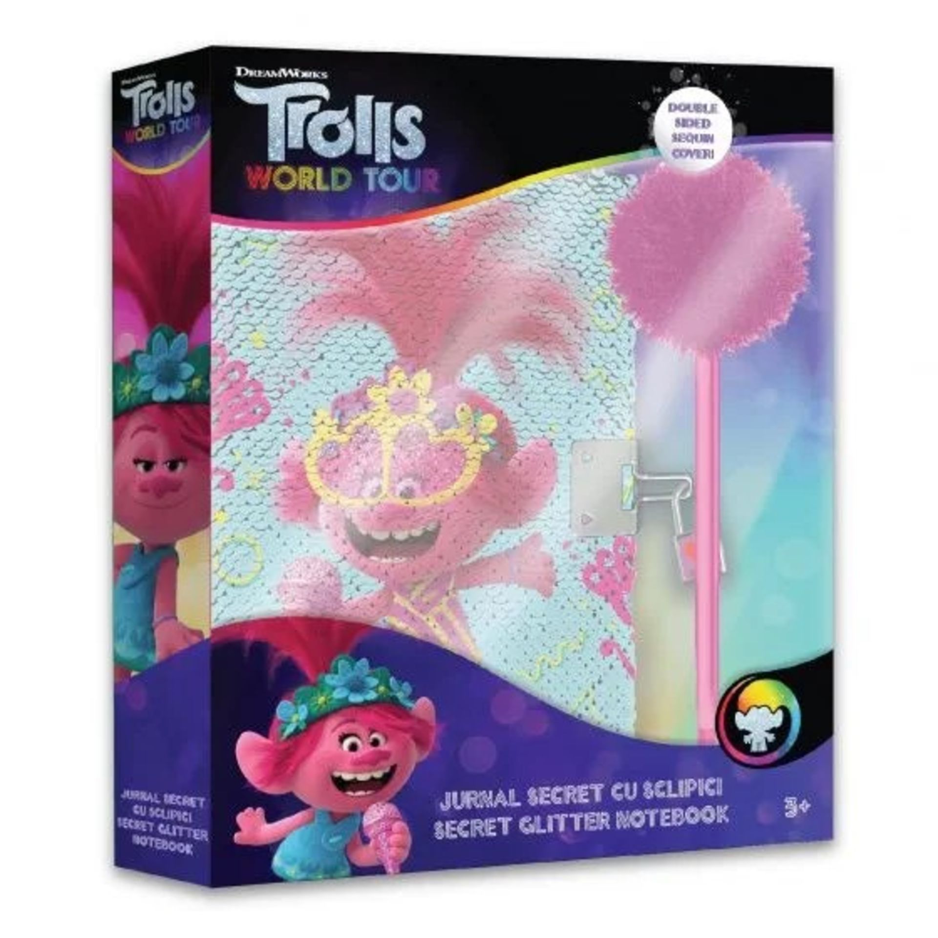 New Trolls World Tour Secret Glitter Notebook