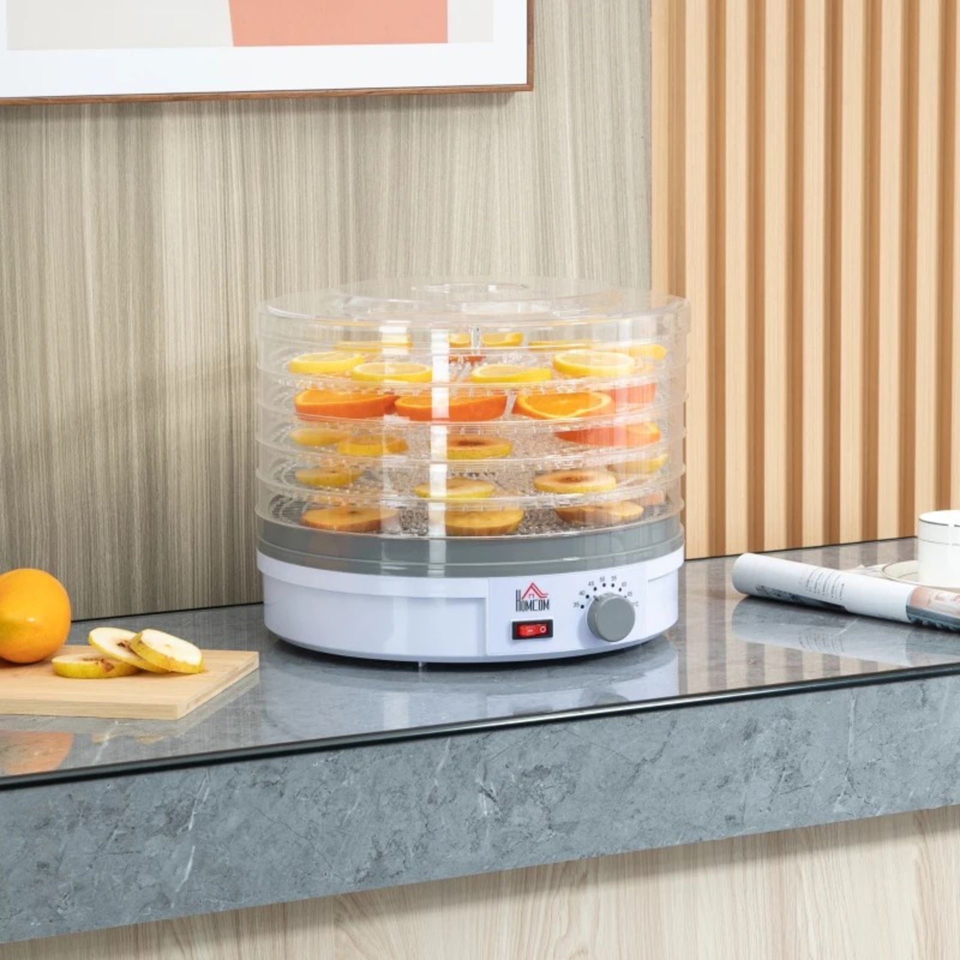 RRP £59.99 - 5 Tier Food Dehydrator, 245W Food Dryer Machine with Adjustable Temperature Control for - Image 2 of 4