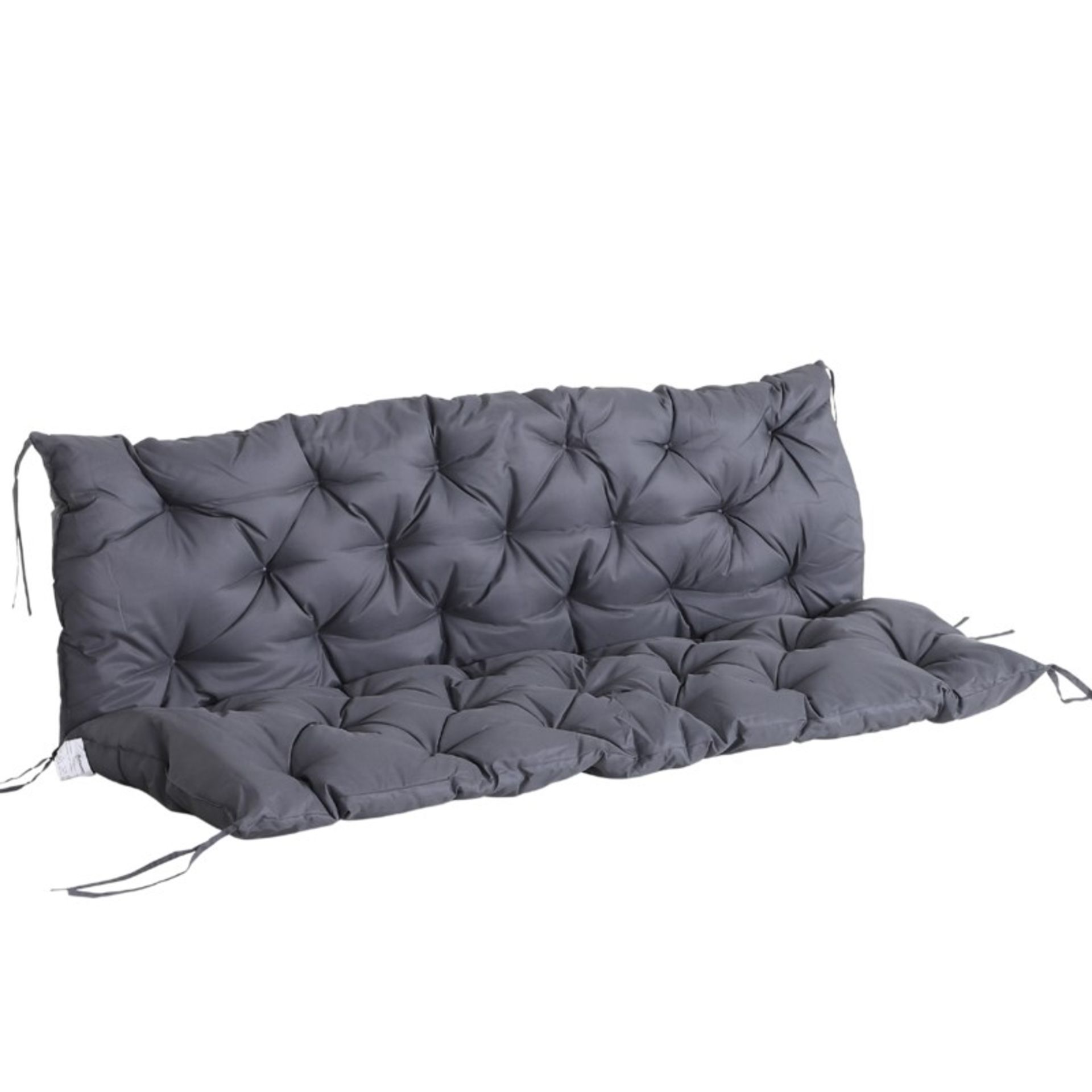 RRP £63.99 - Oxford Fabrics Tufted 3 Seater Swing Chair Cushion Grey - only the cushion.