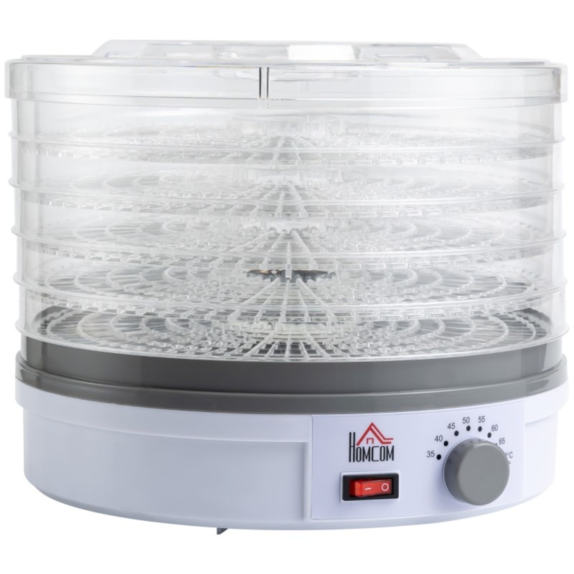 RRP £59.99 - 5 Tier Food Dehydrator, 245W Food Dryer Machine with Adjustable Temperature Control for