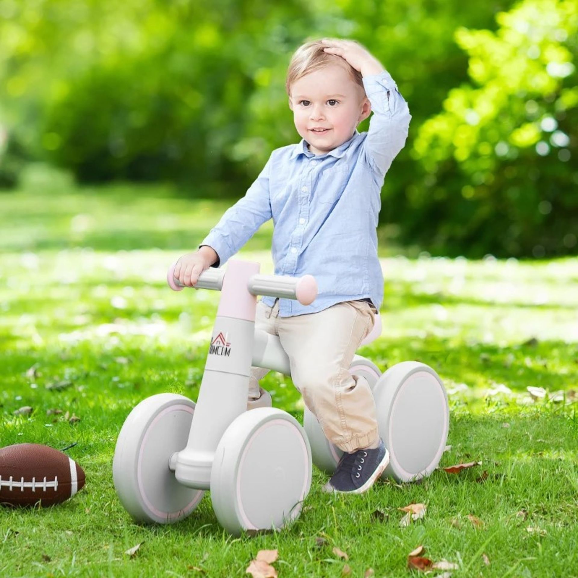 RRP £41.99 - Quick Release Baby Balance No Pedal Bicycle for 1-3 Years Old Pink - Image 2 of 4