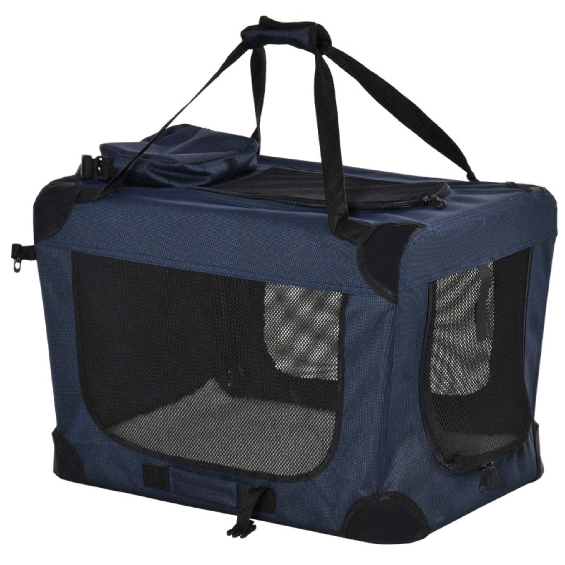 RRP £47.99 - Folding Pet Carrier Bag Soft Portable Cat Puppy Cage with Cushion Storage Bag