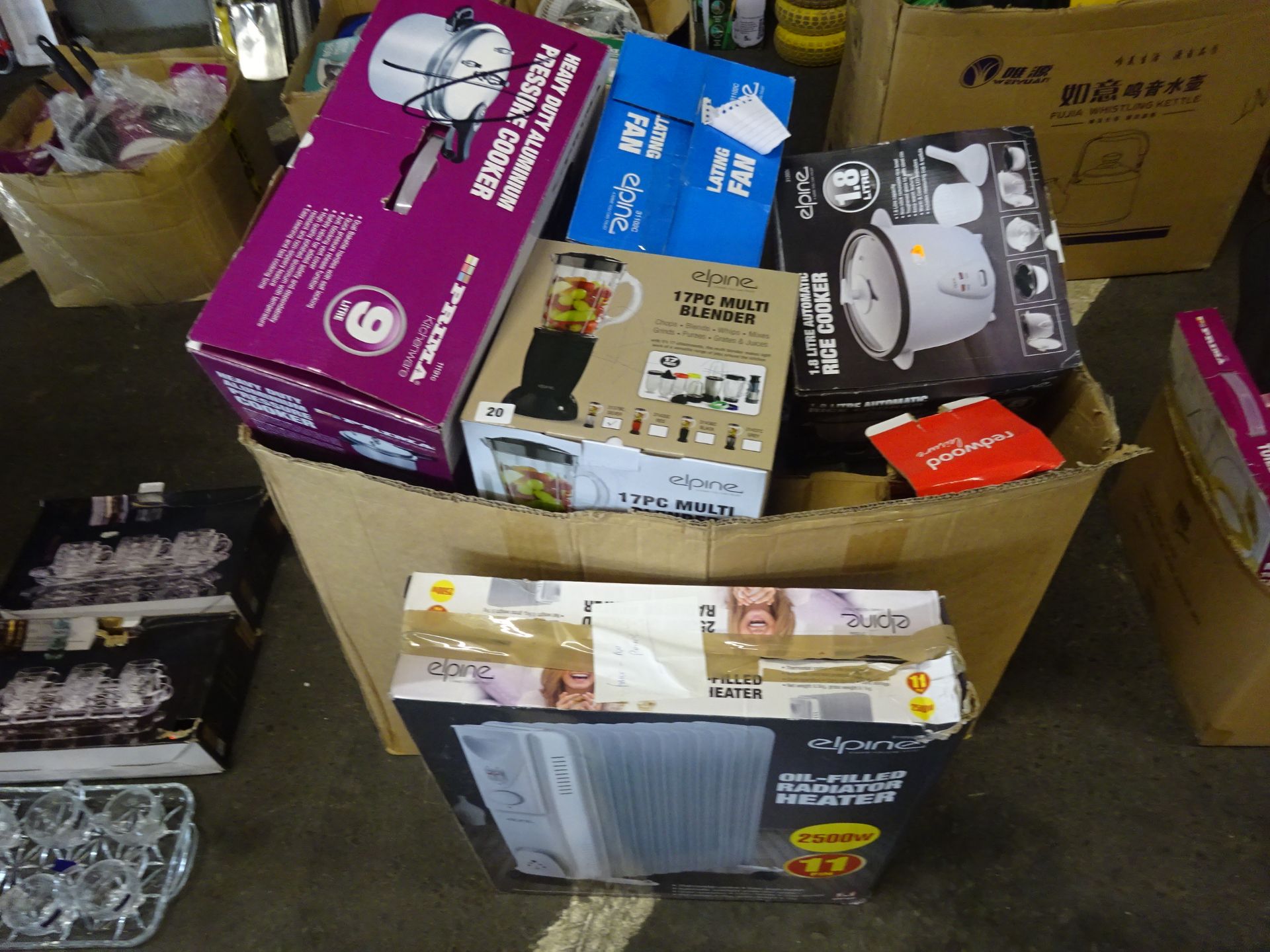 MULTI BLENDER, PRESSURE COOKER, RICE COOKER, HEATERS, KITCHENWARE & ODDS