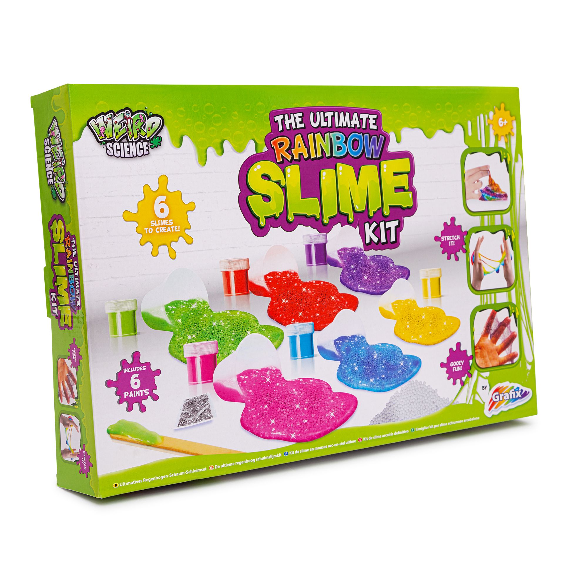 NEW WEIRD SCIENCE ULTIMATE RAIMBOW SLIME WITH 6 COLOURS