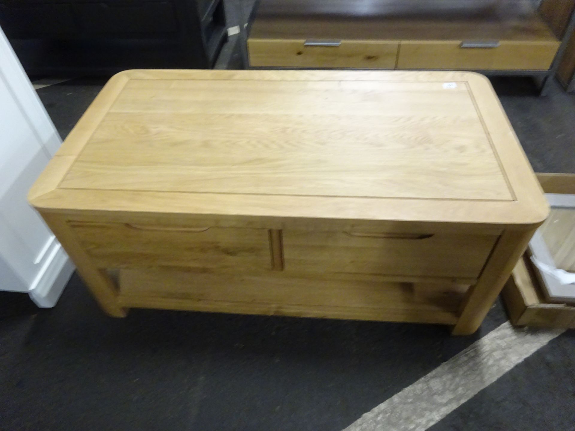 Oak Furnitureland Four Drawer Coffee Table - COLLECTION ONLY - NO VAT - Image 2 of 3