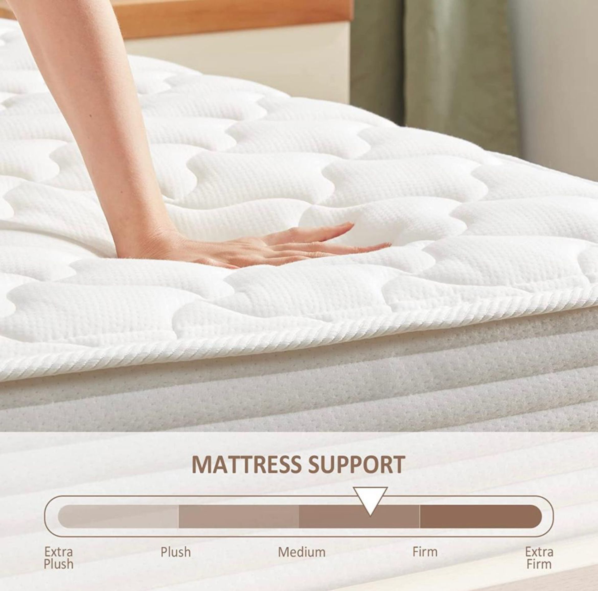 NEW 3FT SINGLE ROLLED MEMORY FOAM HYBRID MATTRESS - MAINLAND UK DELIVERY AVAILABLE FOR £20. - Image 2 of 3