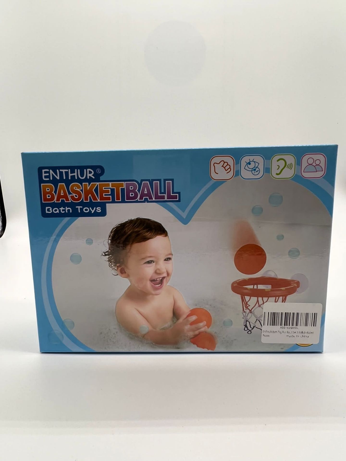 New Basketball Bath Toy With 3 Balls And Hoop With Suction Cups