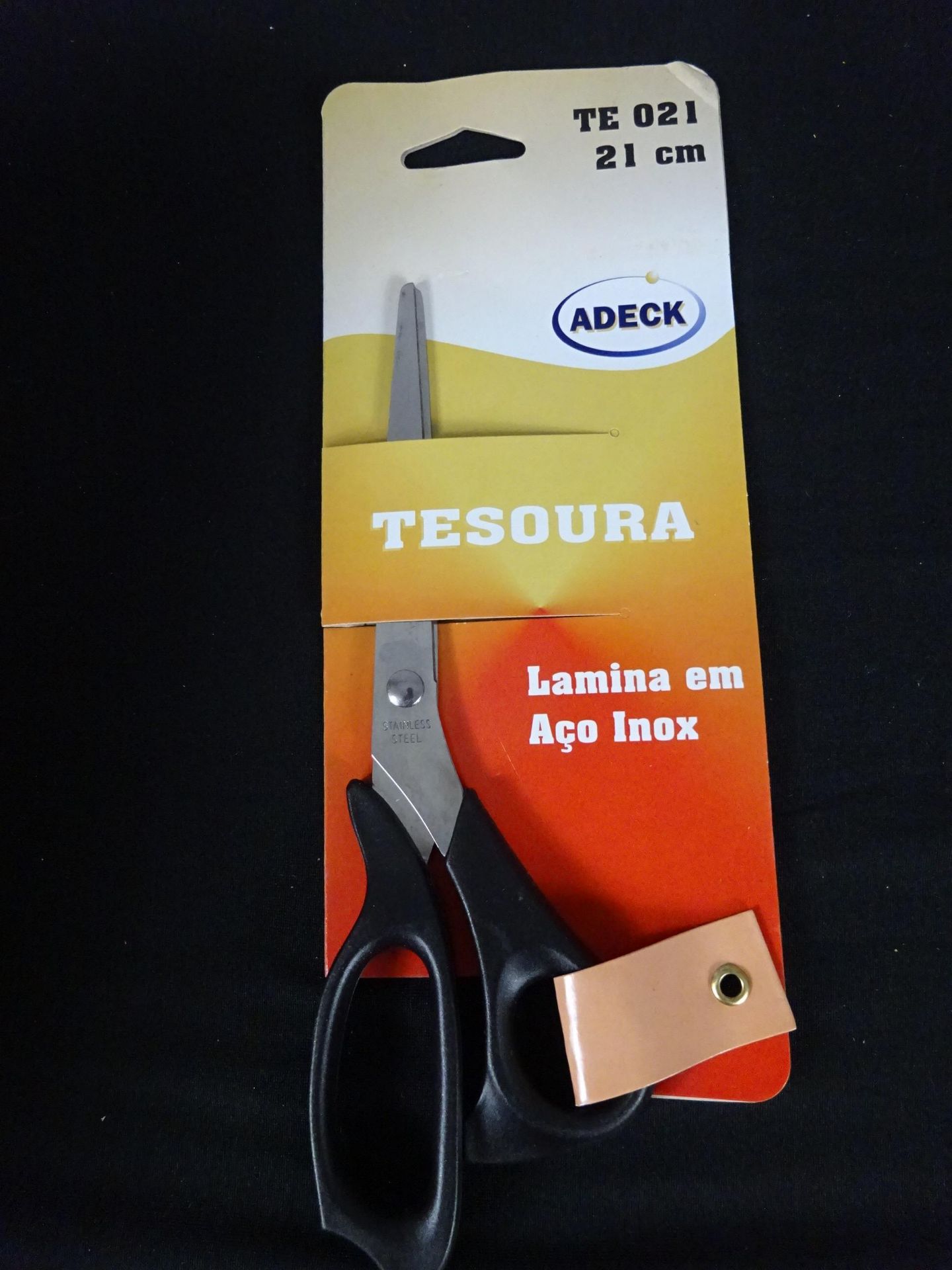 New Box Of 12 21cm Black Handle Scissors - Image 2 of 2
