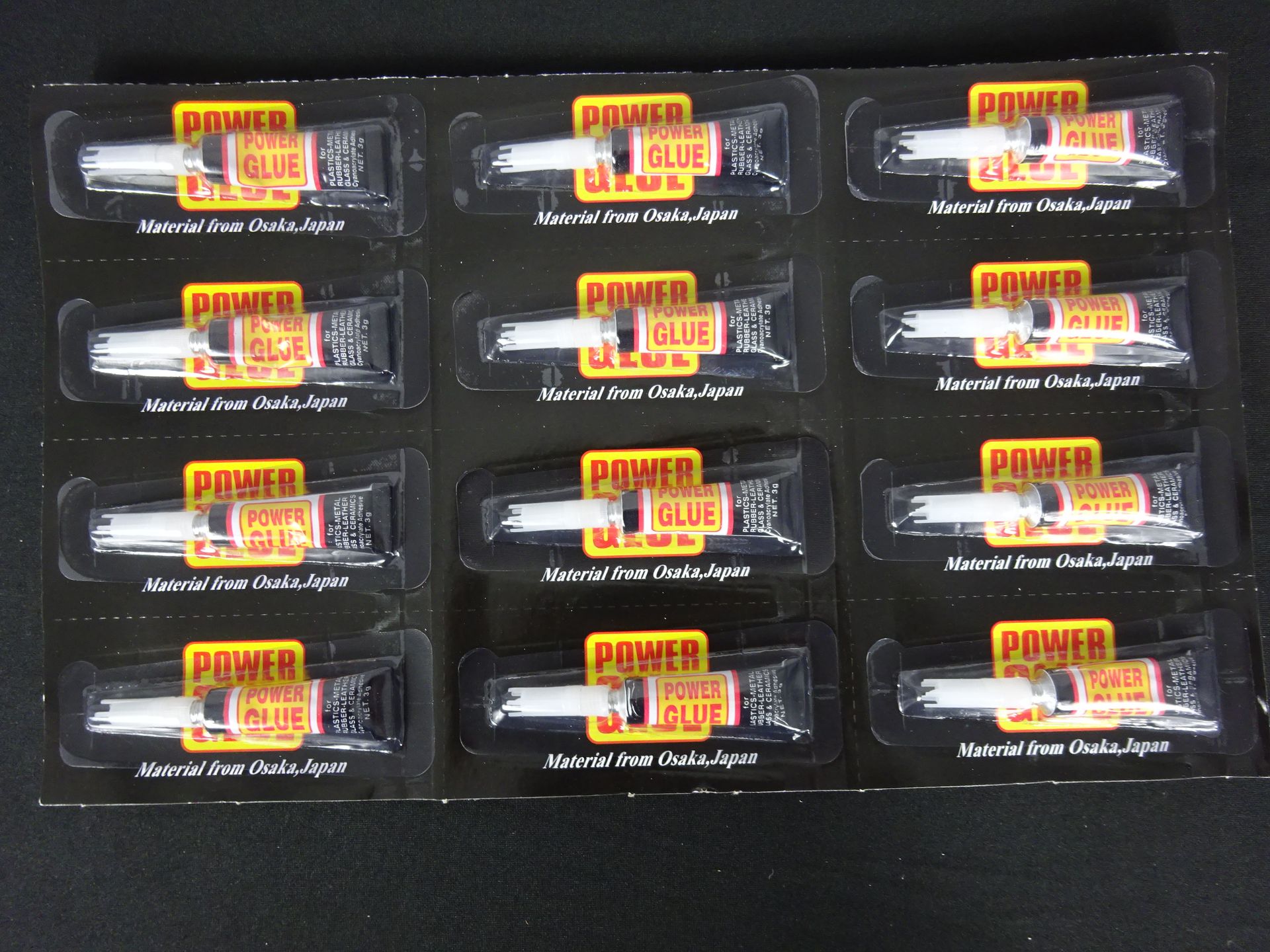 New Pack Of 12 Super Glue