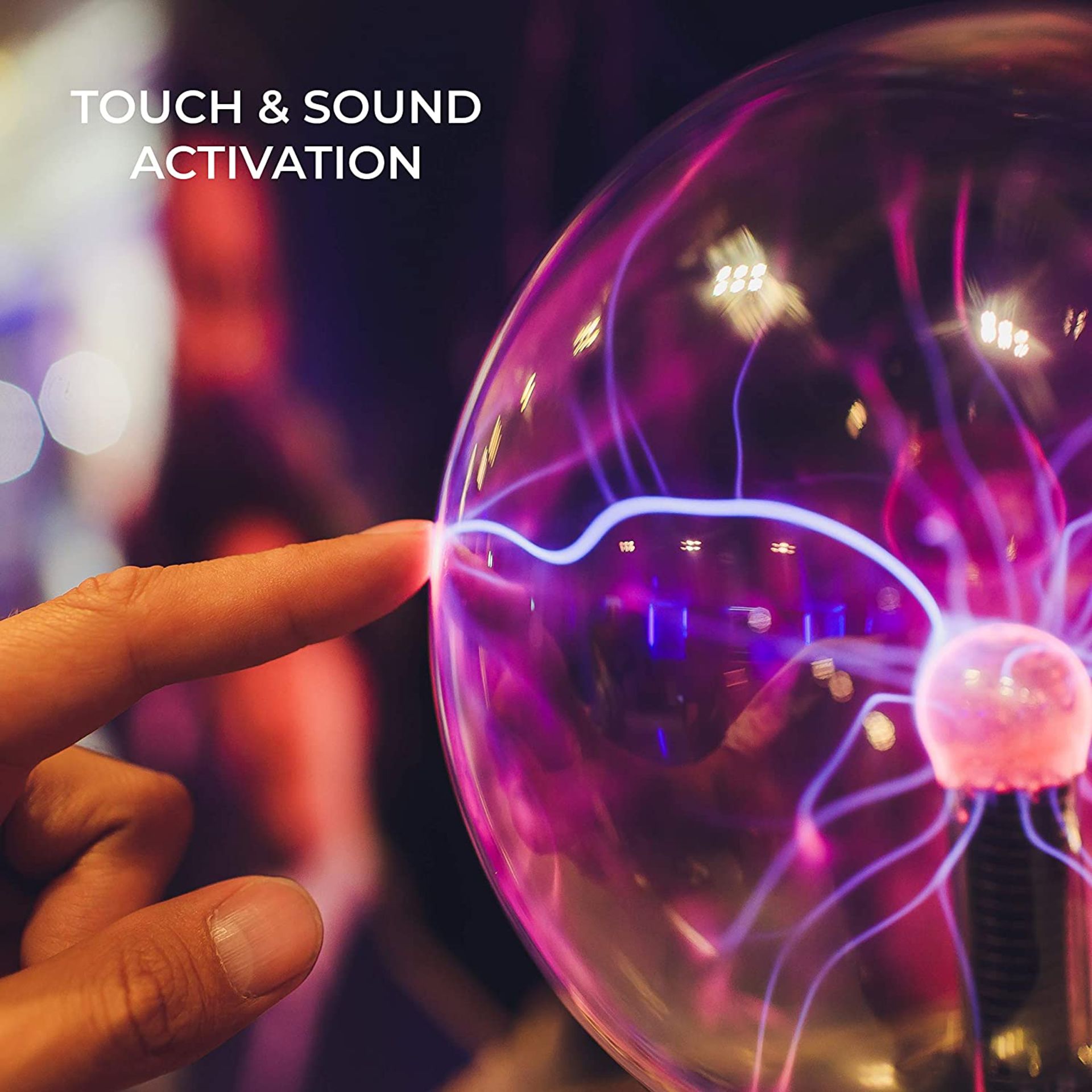 New Touch & Sound Sensitive Plasma Globe - Image 2 of 3