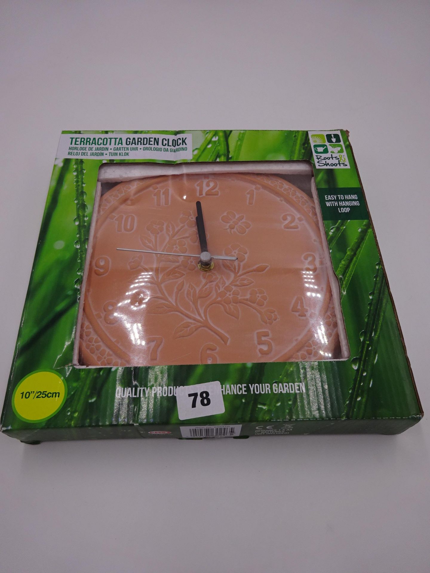 NEW - TERRACOTTA GARDEN CLOCK