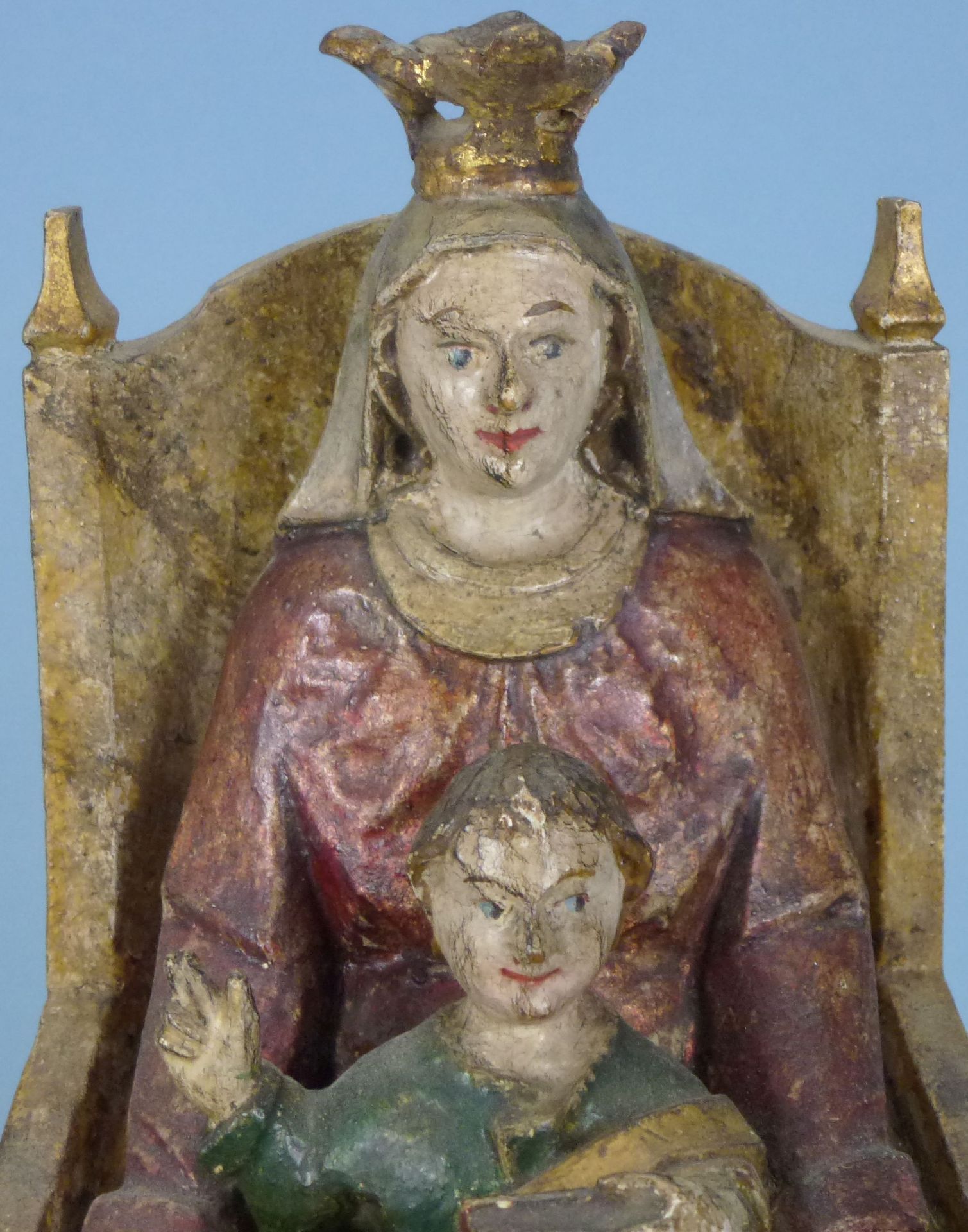 thronende Madonna, 19.Jh. - Bild 4 aus 4