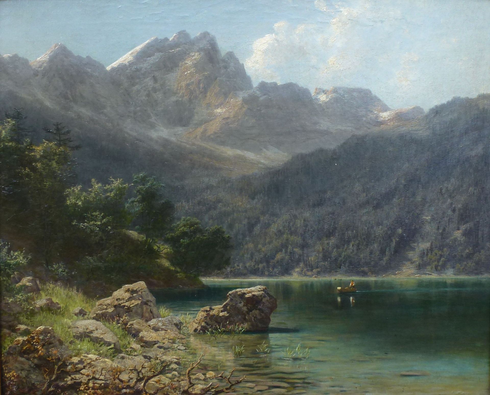 Corregio, Ludwig: Alpensee, 1891