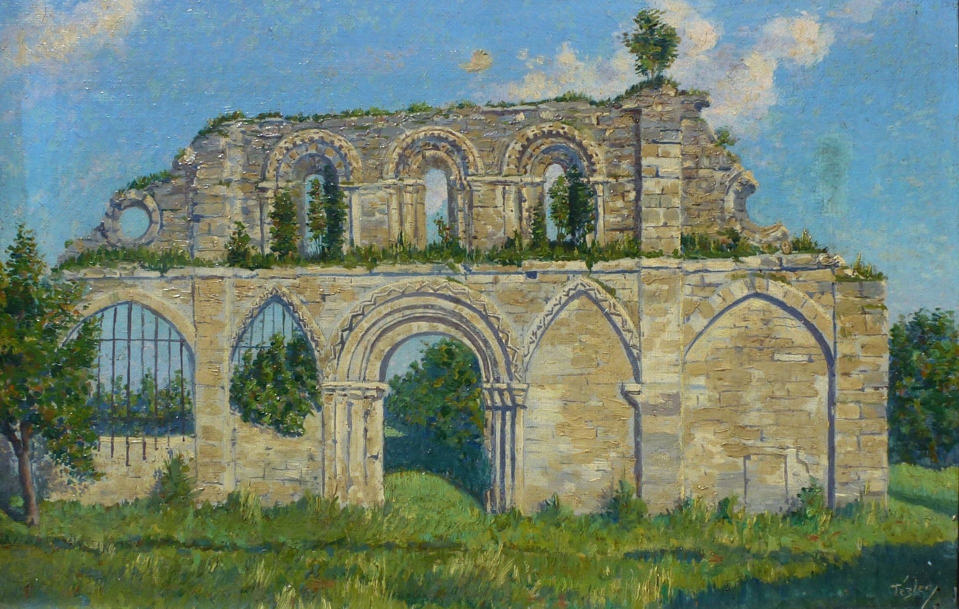Gotische Ruine, um 1900