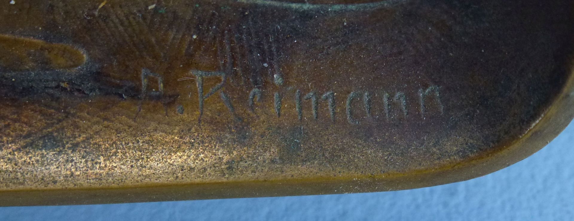 Reimann, Albert: Bleistiftschale, Bronze, um 1900 - Image 2 of 2
