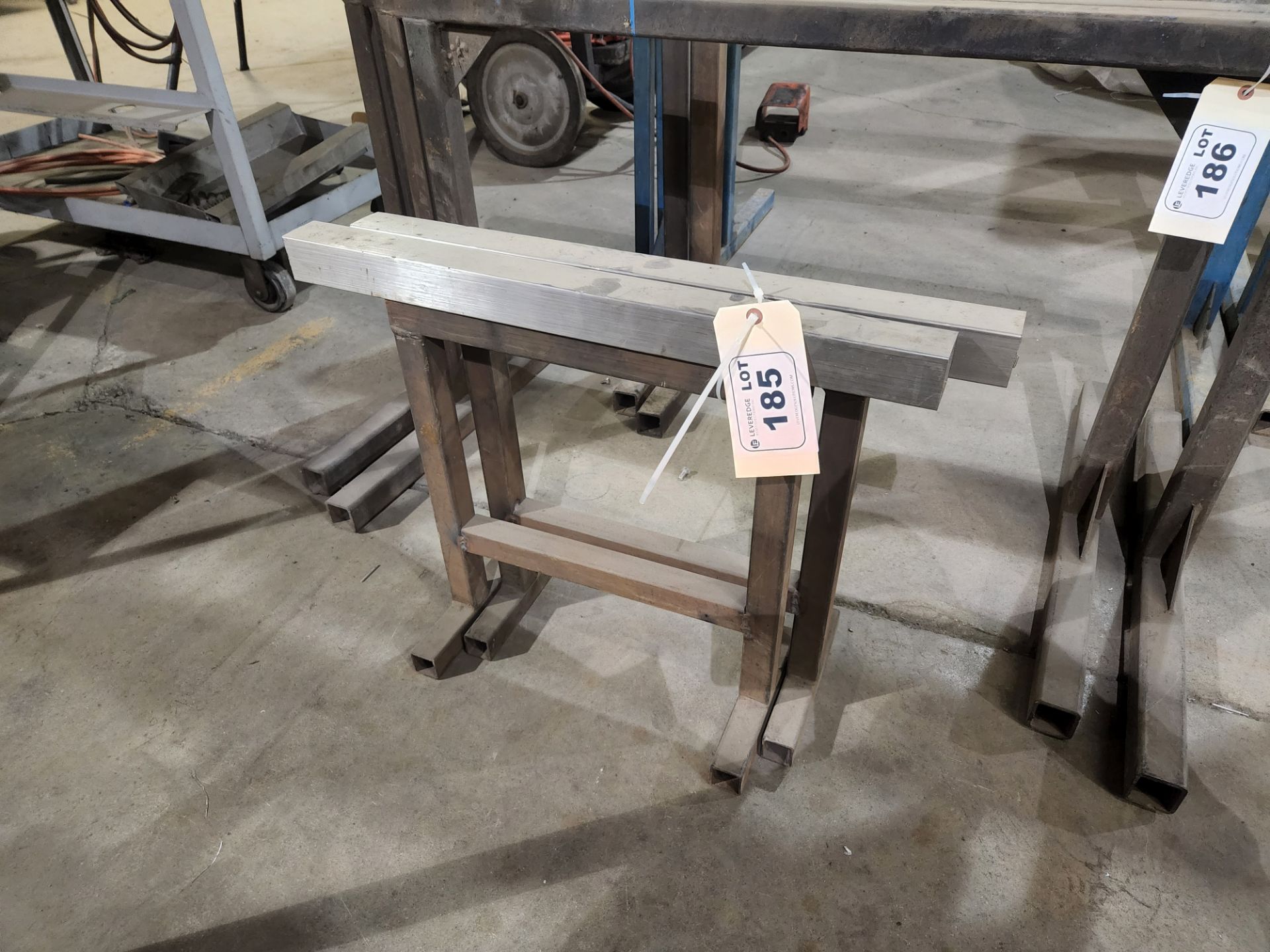 Pair of Metal Sawhorses