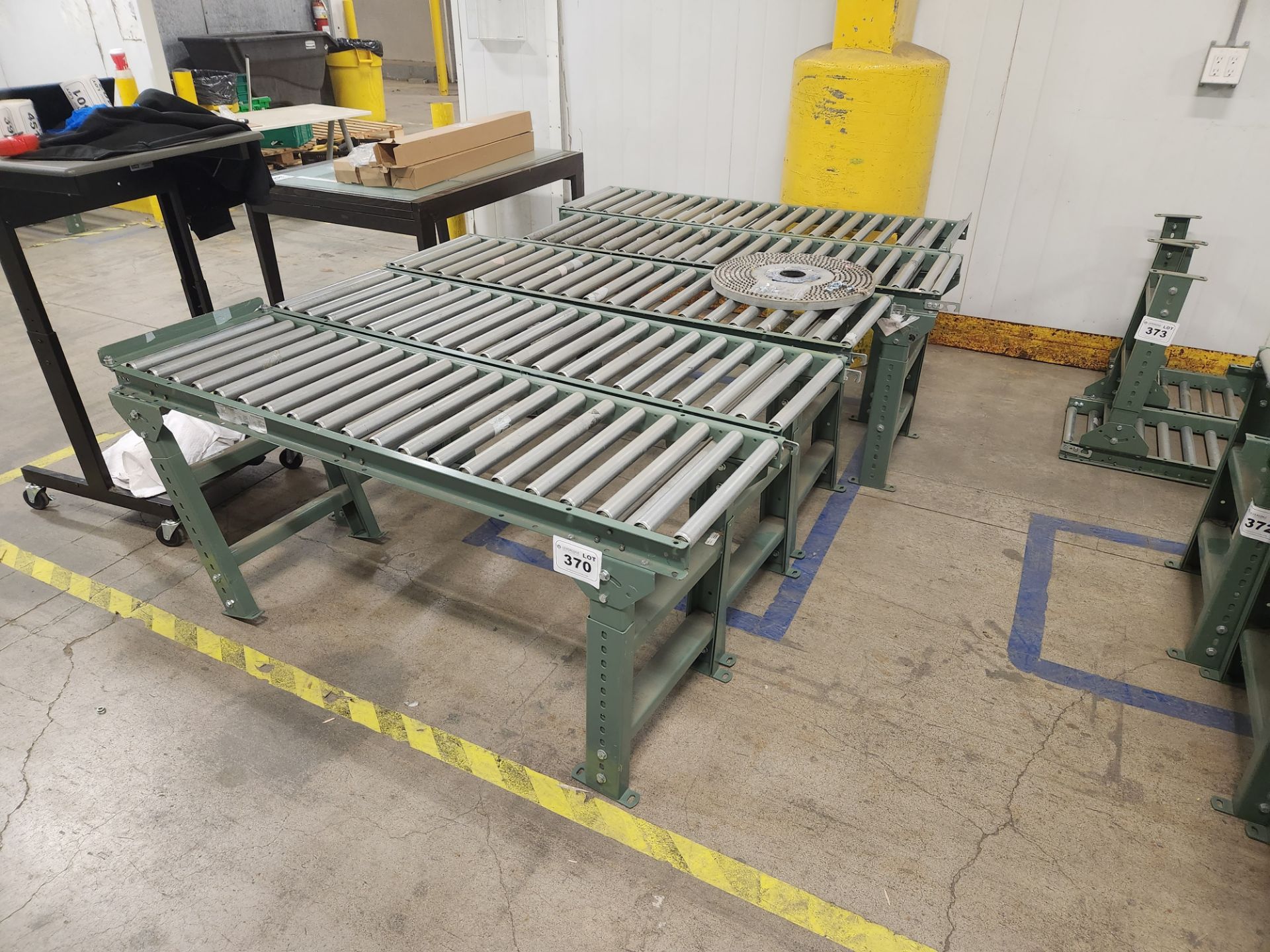 5 - 5' ULINE Gravity Roller Conveyors