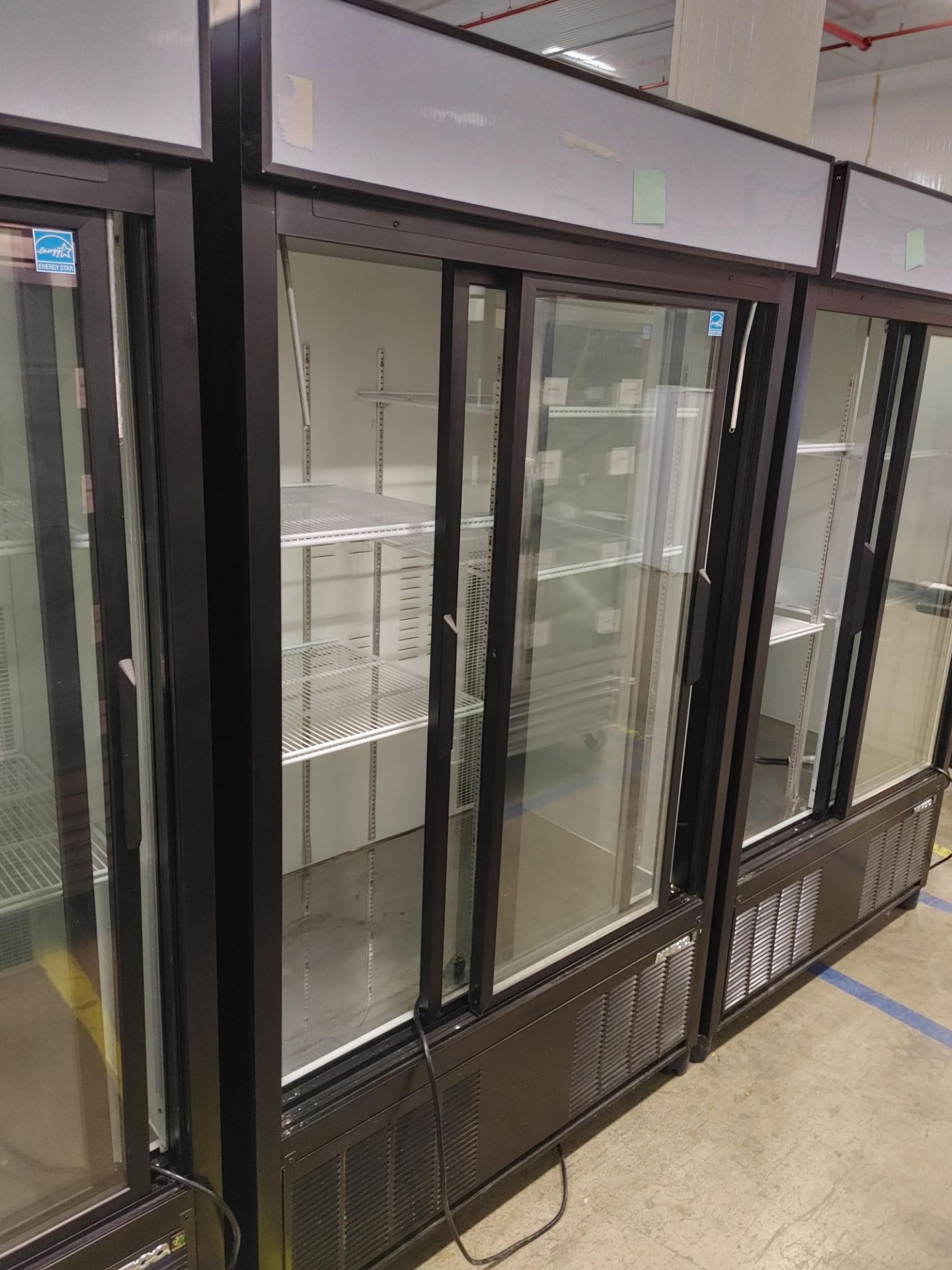 Habco "ESM42HC" 2 Door Glass Front Refrigerator S/N 42066184