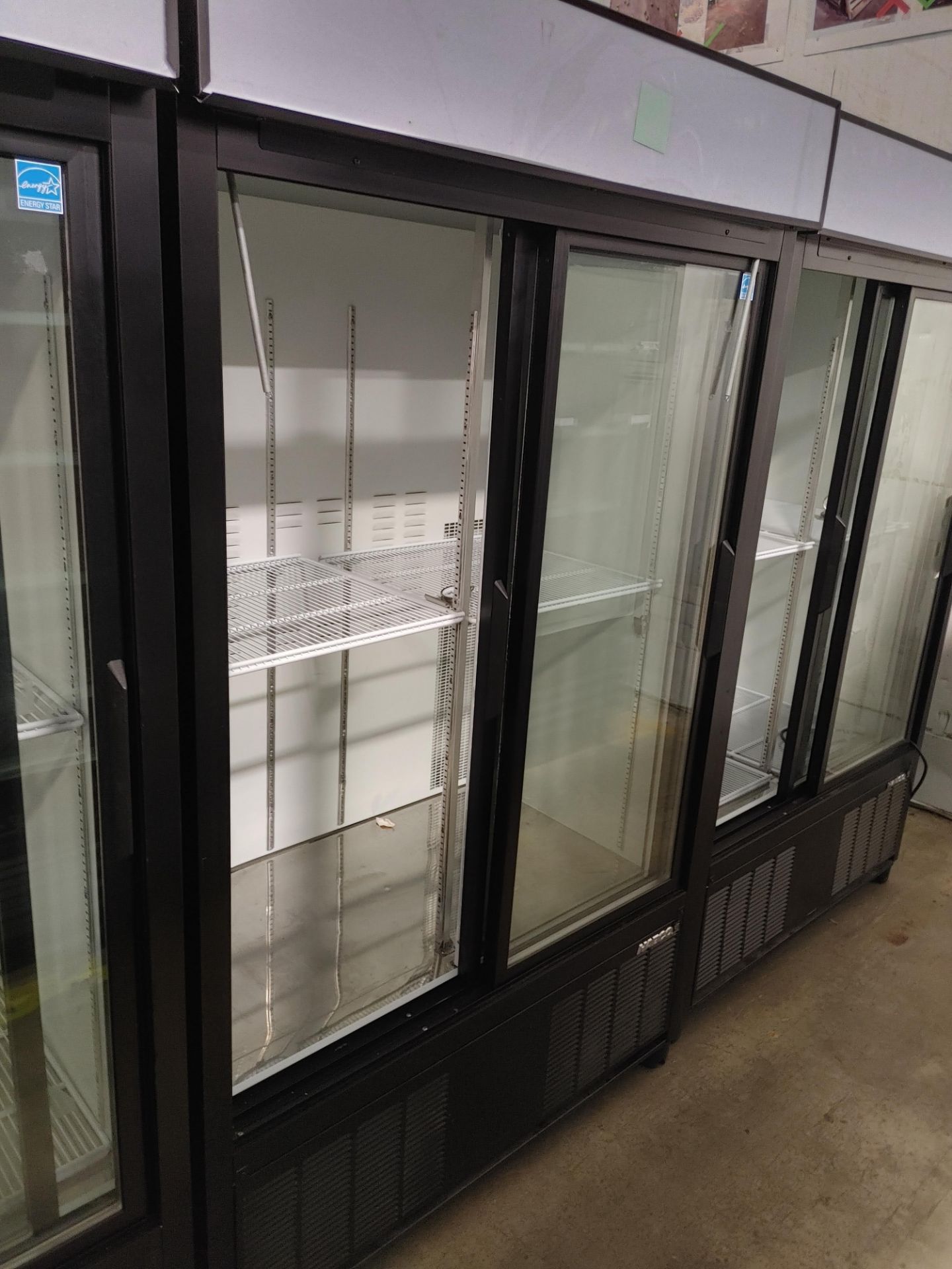 Habco "ESM42HC" 2 Door Glass Front Refrigerator S/N 420662186