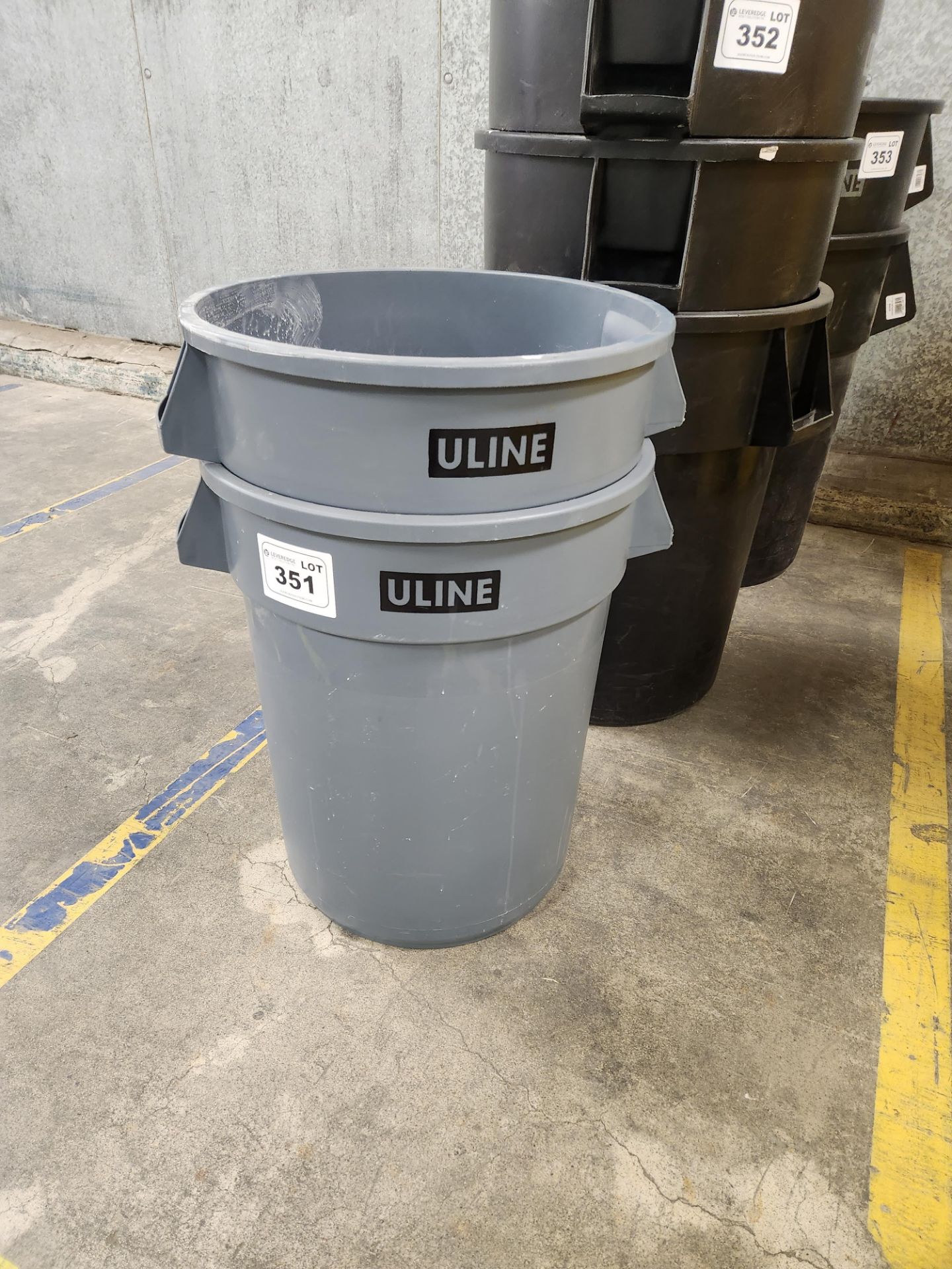 2 - ULINE Garbage Pails