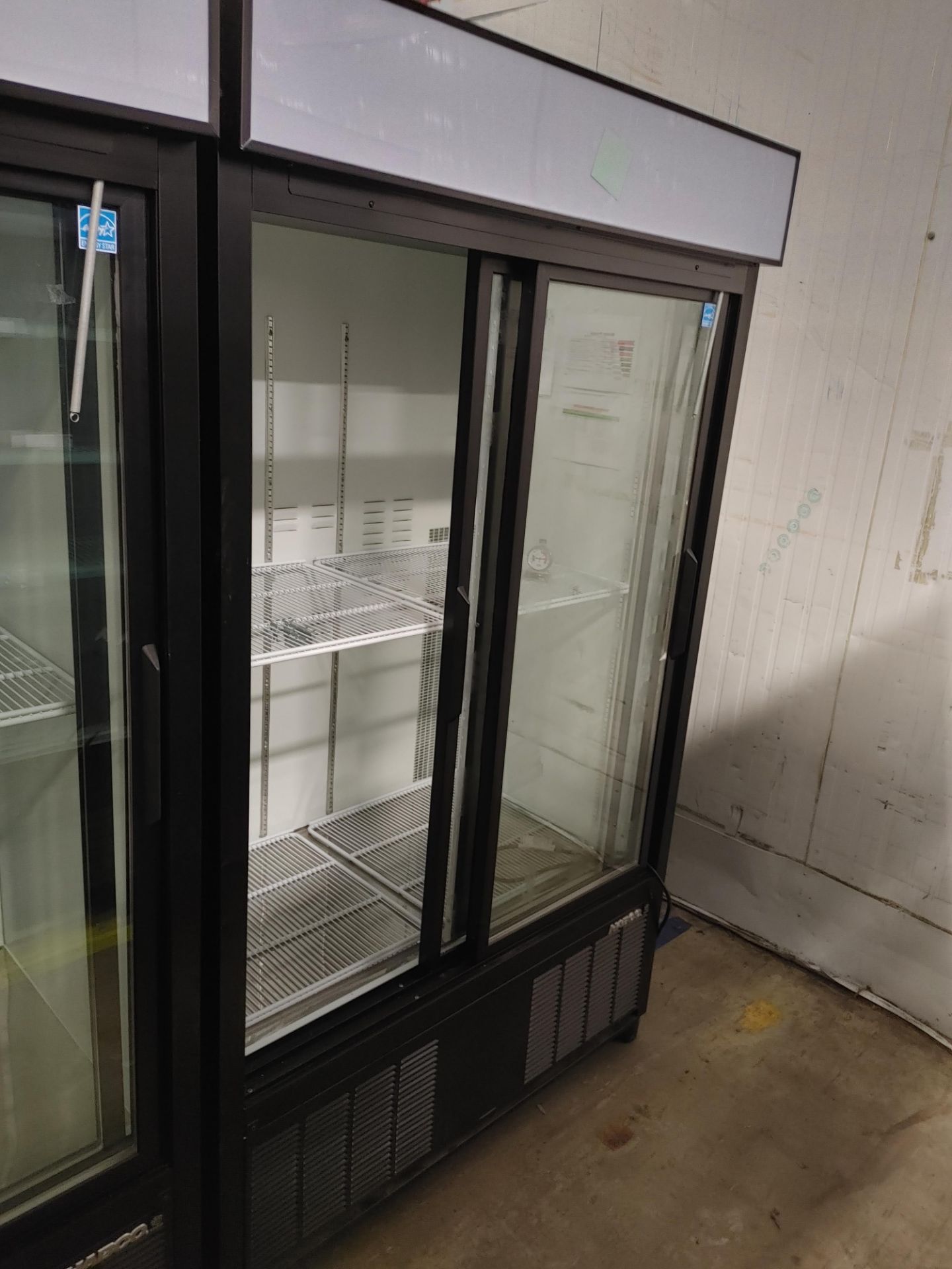 Habco "ESM42HC" 2 Door Glass Front Refrigerator S/N 420662189