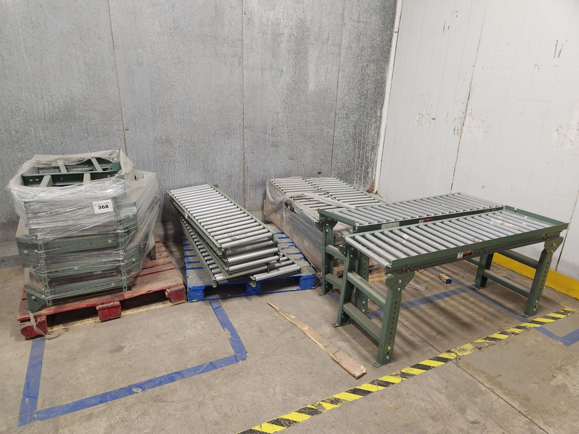 Lot of ULINE Gravity Roller Conveyors