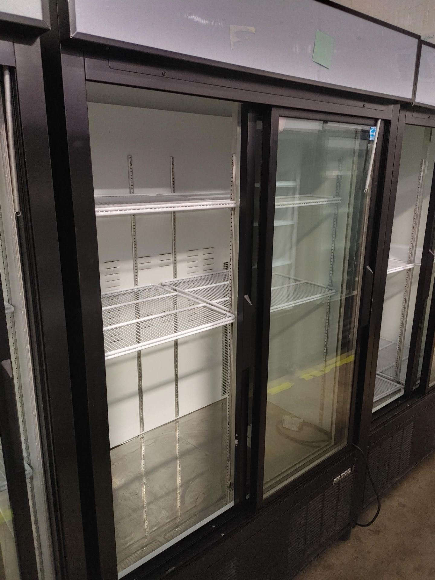 Habco "ESM42HC" 2 Door Glass Front Refrigerator S/N 420662194
