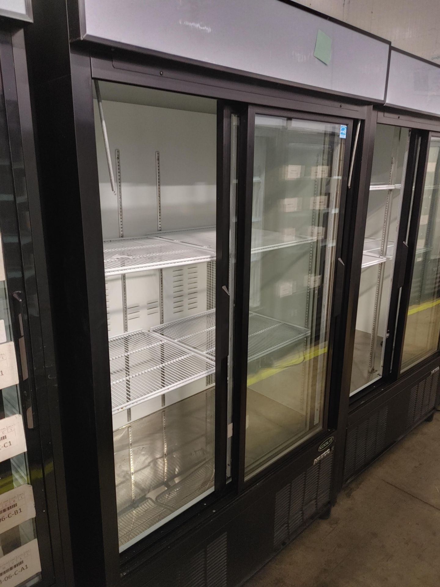 Habco "ESM42HC" 2 Door Glass Front Refrigerator S/N 420662180