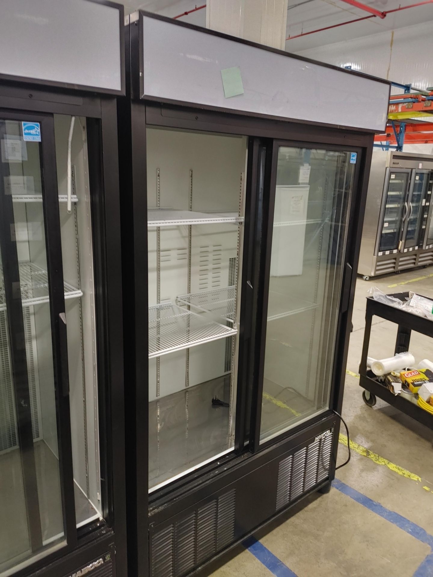 Habco "ESM42HC" 2 Door Glass Front Refrigerator S/N 42066179