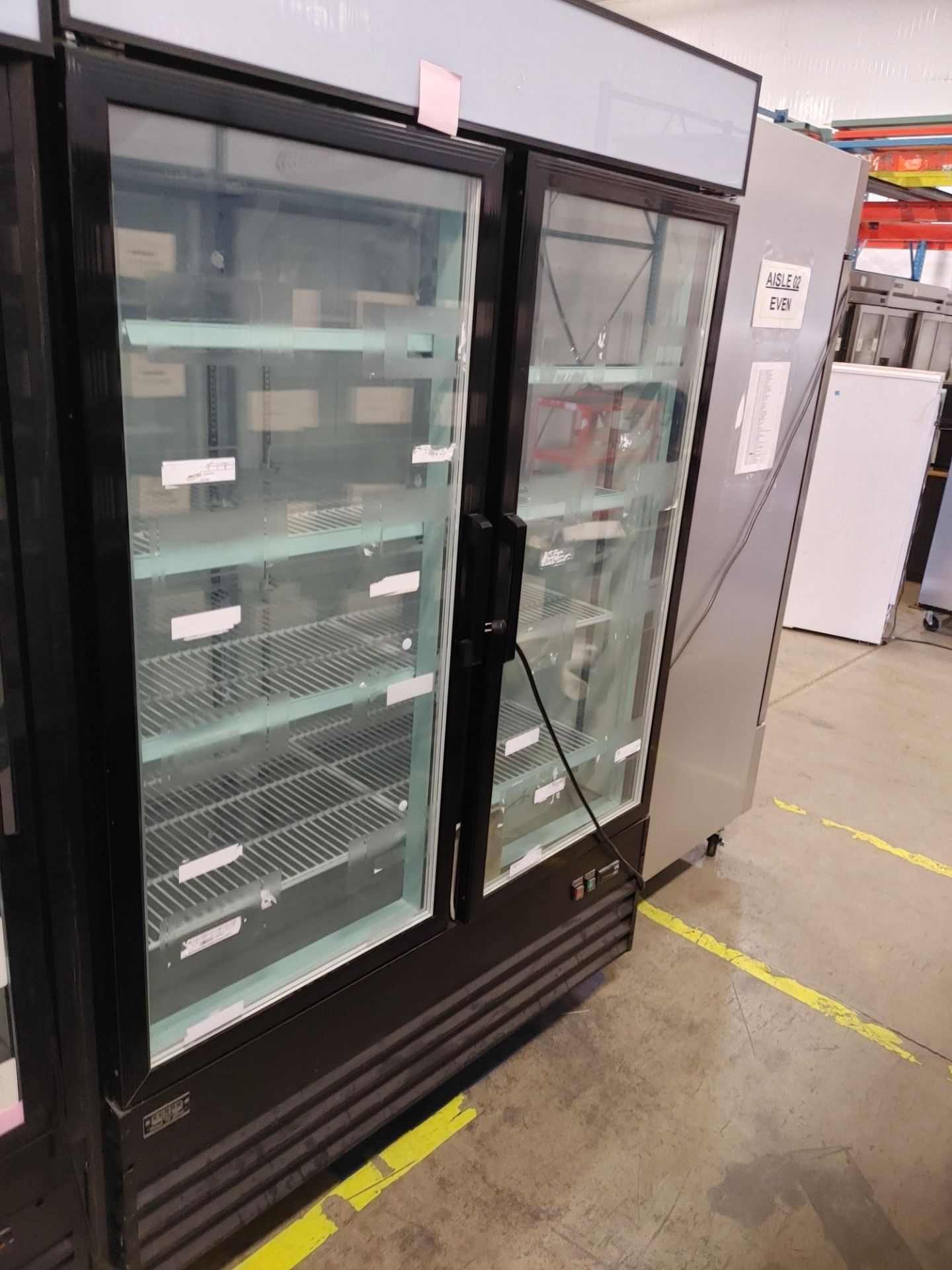 Econo Cold "GX-D1-2BM2F-HC" 2 Glass Door Freezer S/N 7623 3153 2102 0506