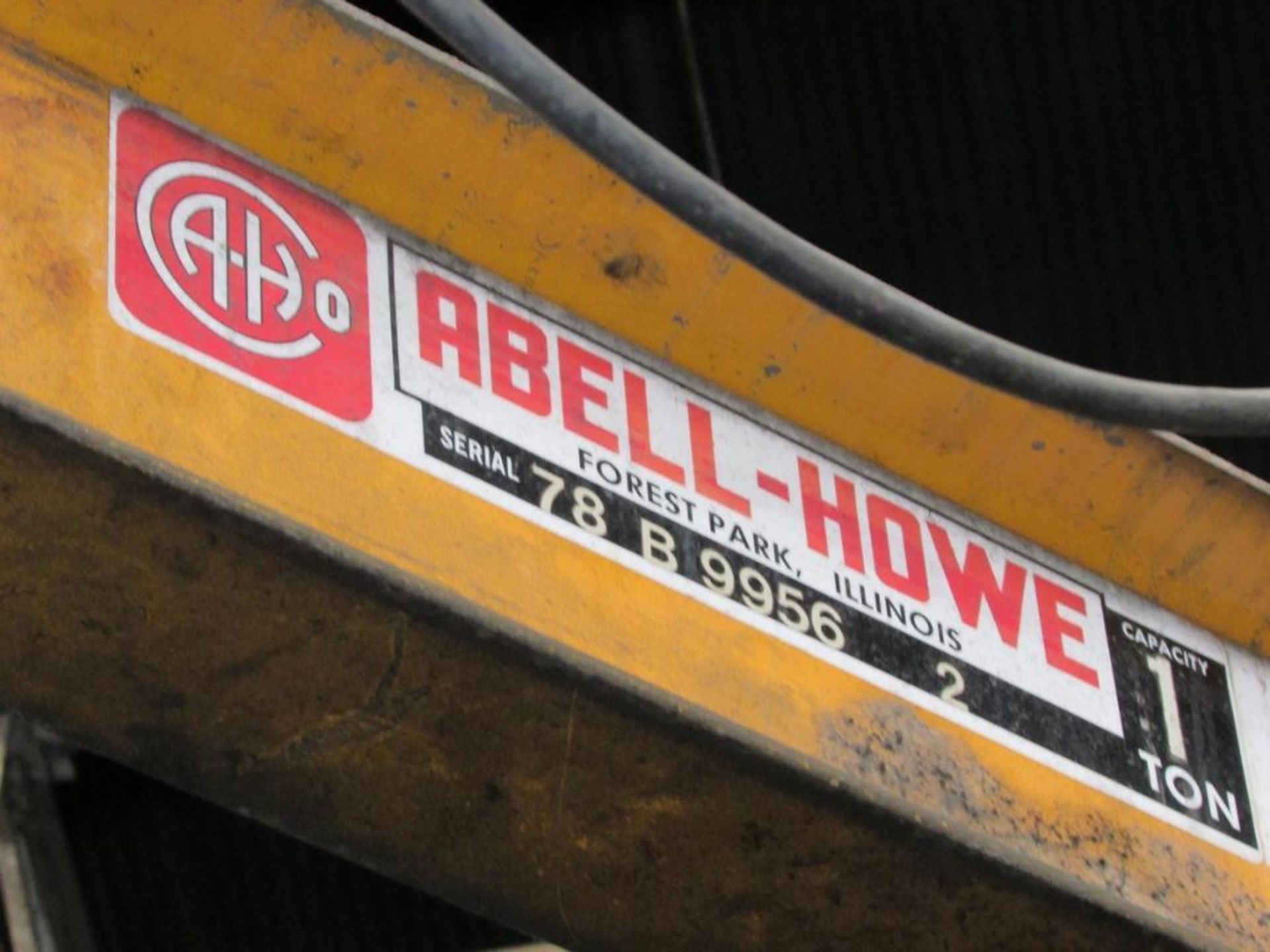 Abell-Howe 1-Ton Freestanding Jib Crane - Image 6 of 6