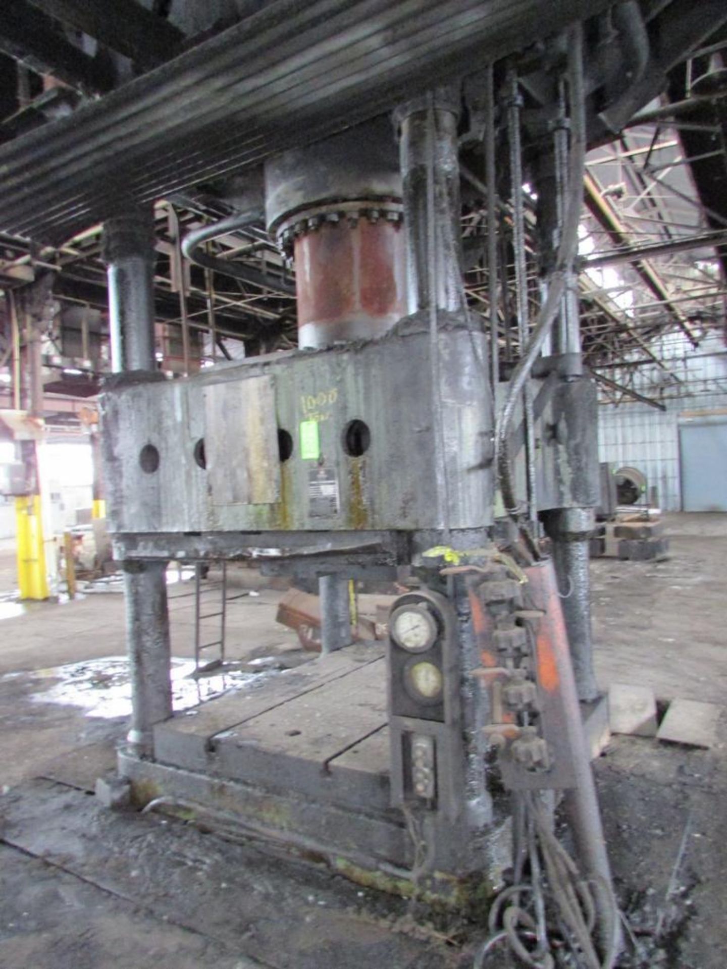 The Hydraulic Press Mfg. Co. 1000 Ton 4-Post Hydraulic Press (No.76) - Image 2 of 13