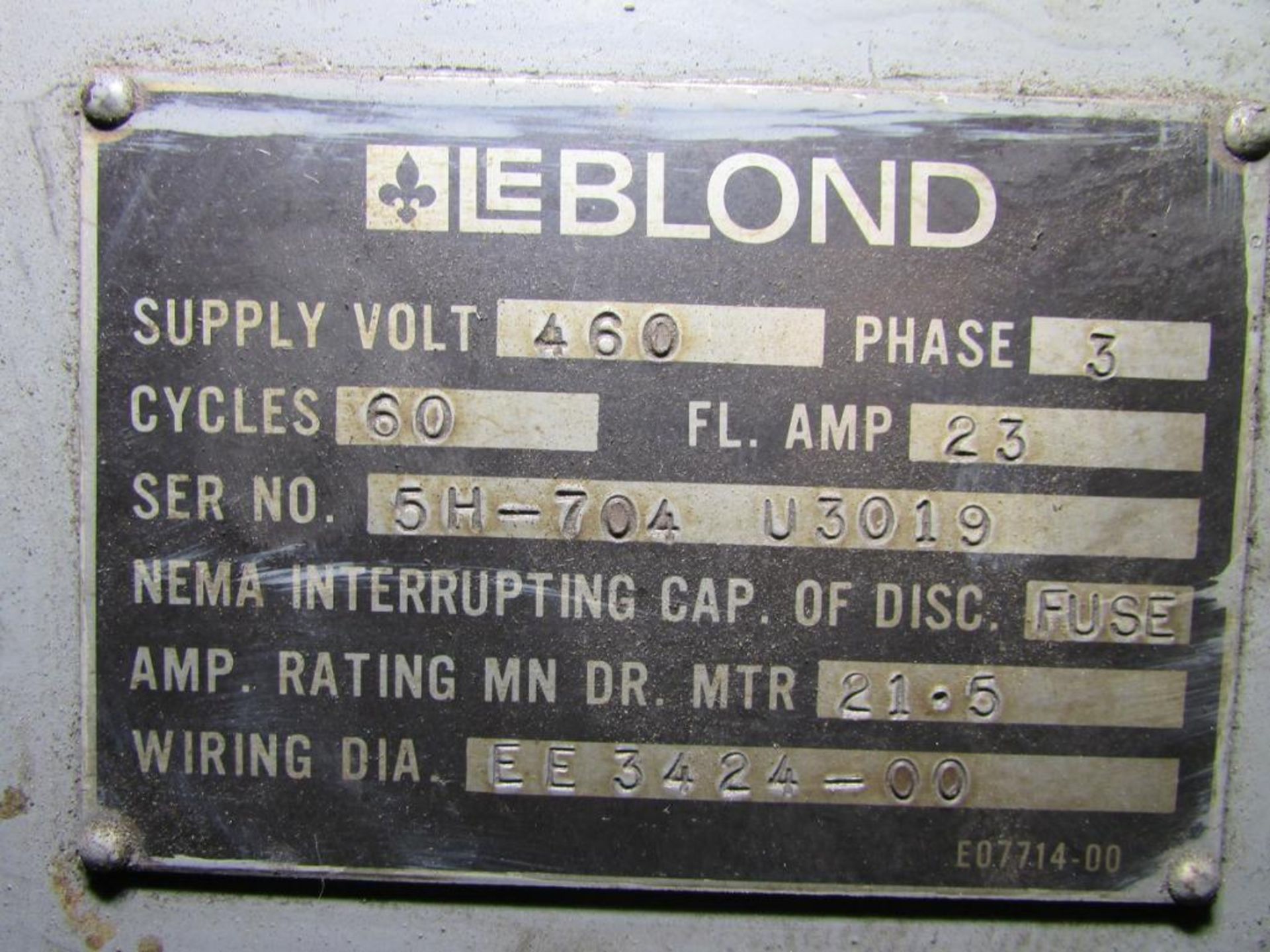 LeBlonde Engine Lathe - Image 10 of 10
