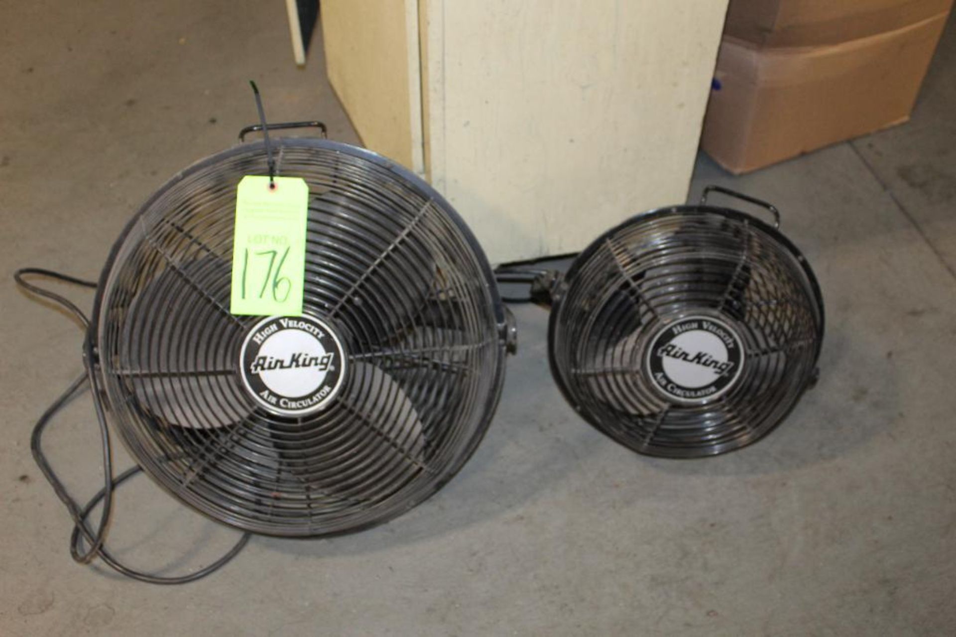 Lot of 2 Air King Industrial Fans