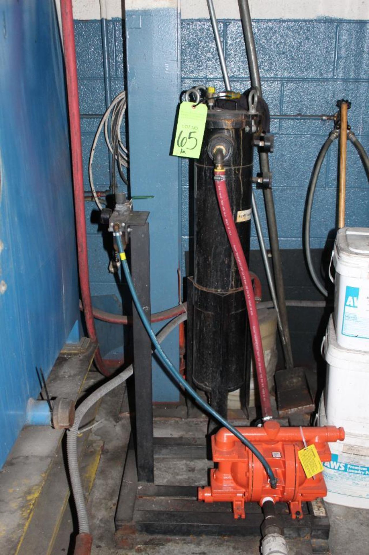 Filter Canister on stand includes Wilden Pump