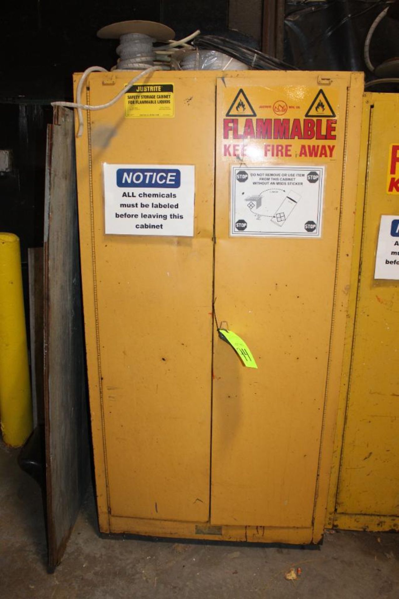 Flammable Cabinet with Contents