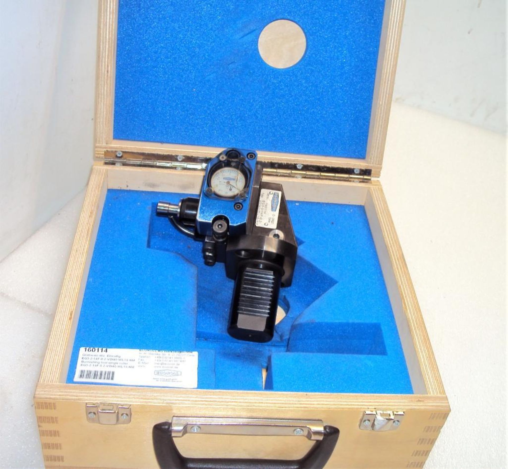 Ecoroll VDI40-WLA-NM Single Roller Burnishing Tool