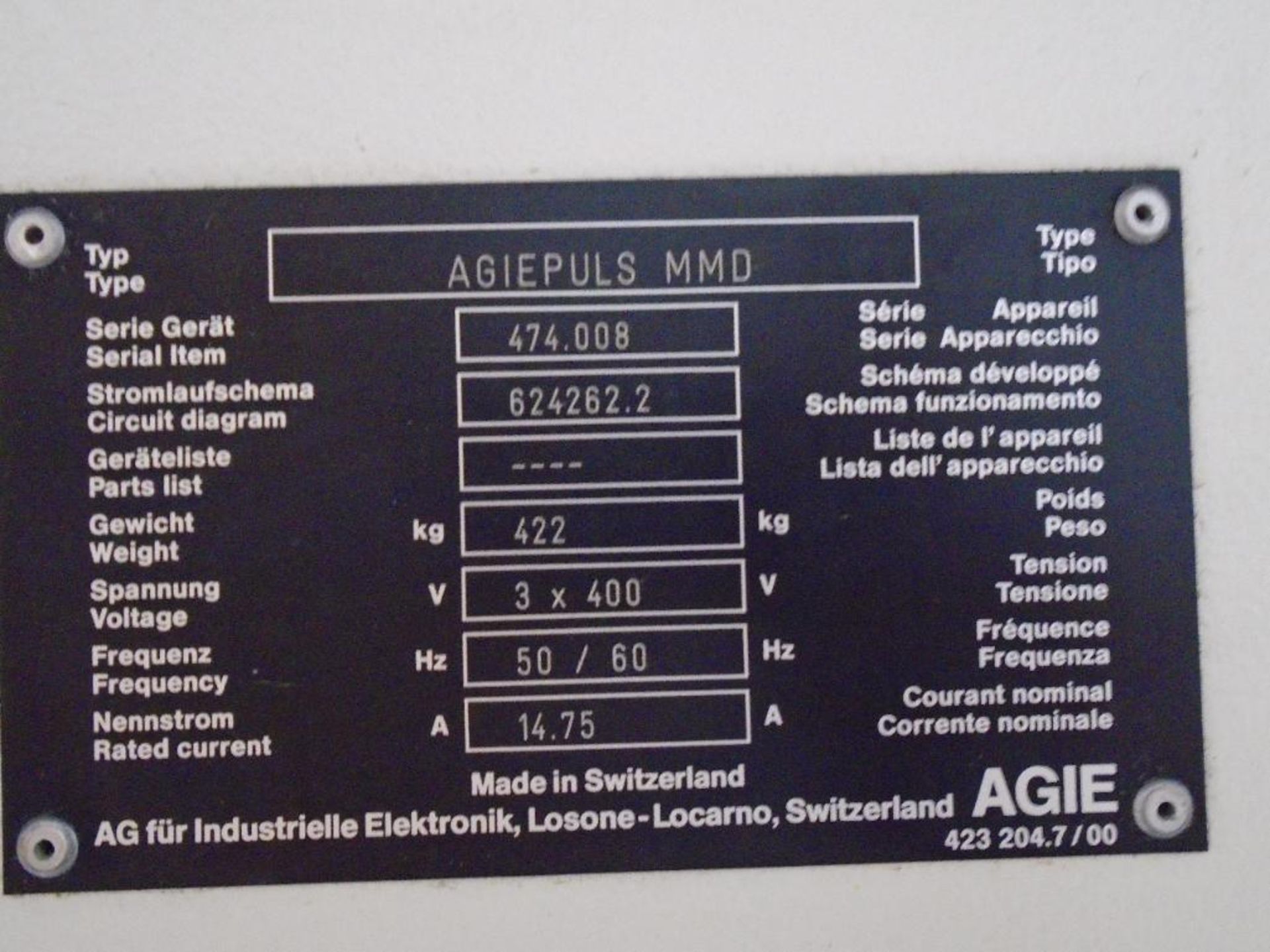 Lot of 4 AGIE Model AGIE Plus MMD Wire EDM Machines - PARTS ONLY - Image 28 of 35