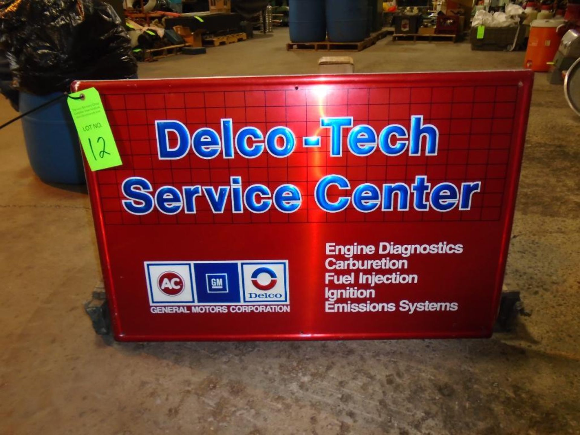 Delco Service Center Sign