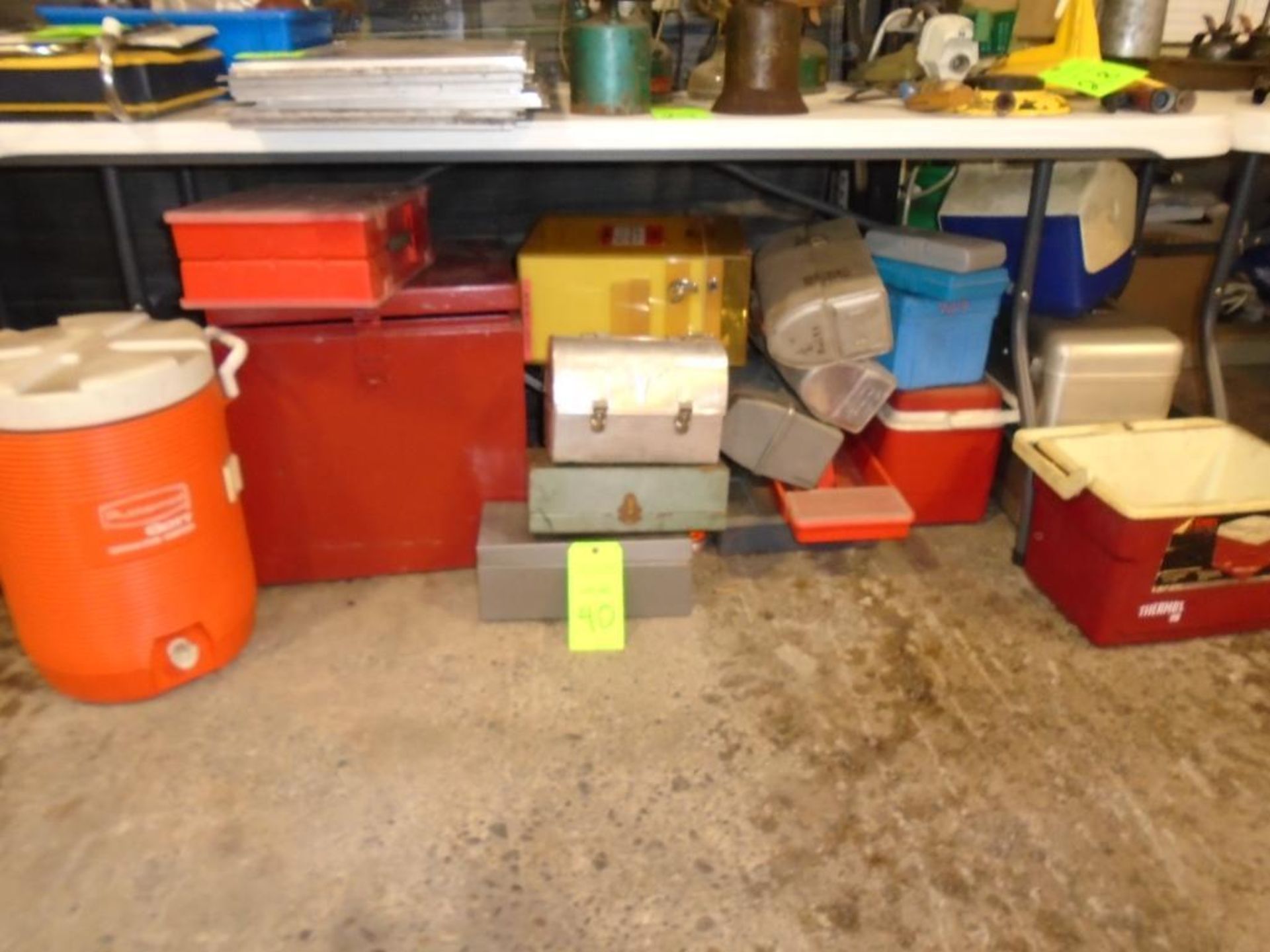 Lot of Assorted Coolers & Boxes