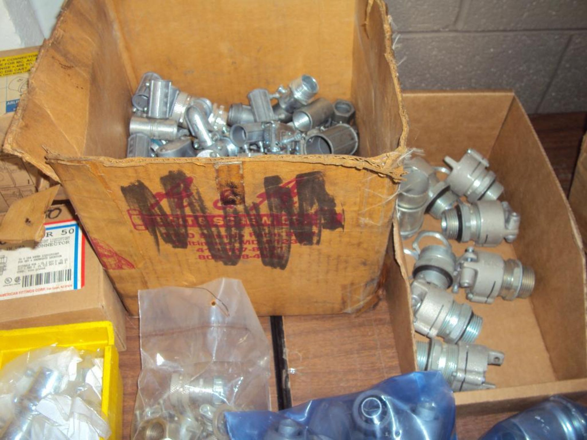 Assorted Electrical Conduit Connectors and Knockout Plugs - Image 3 of 5