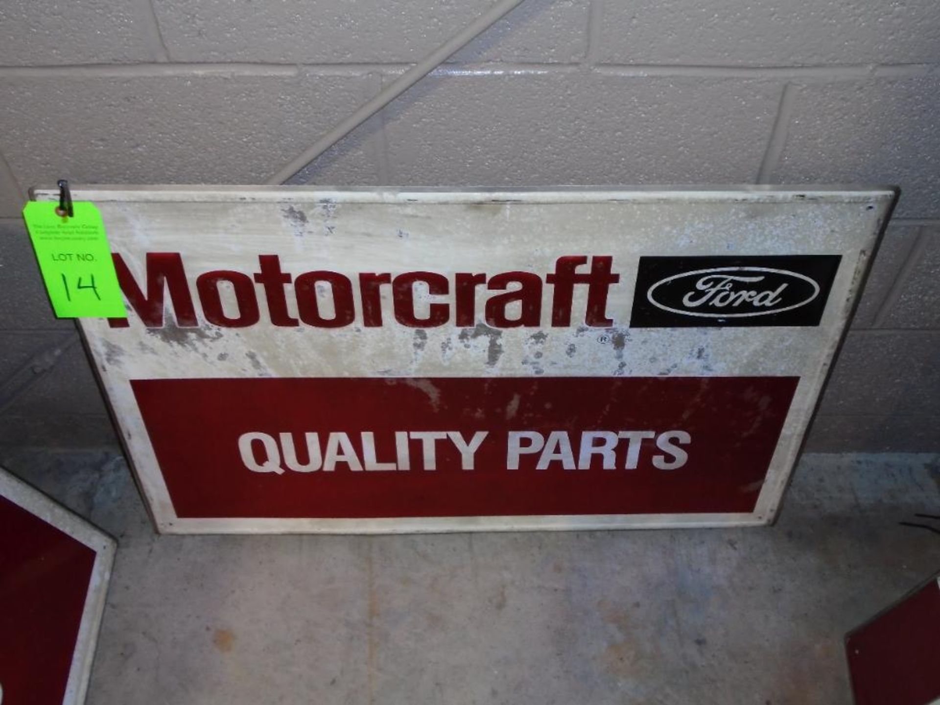 MotorCraft Quality Parts Sign - Image 2 of 2