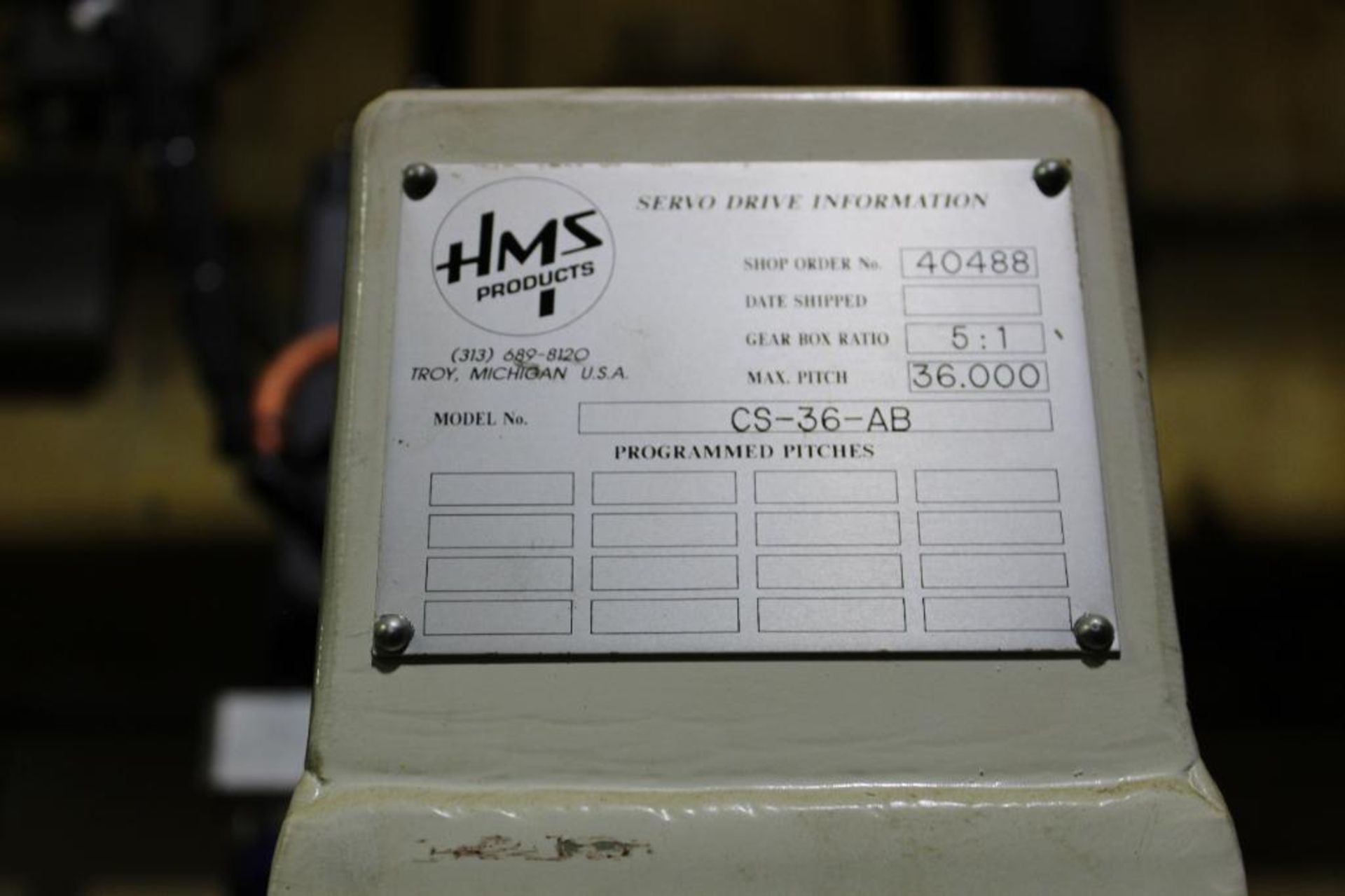 HMS Products Model C3-36-AB Parts Transfer System - Image 7 of 9