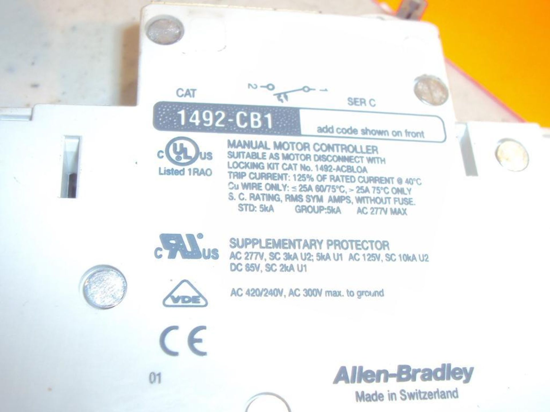 (16) Allen Bradley 1492-CB1 Circuit Breakers - Image 2 of 2