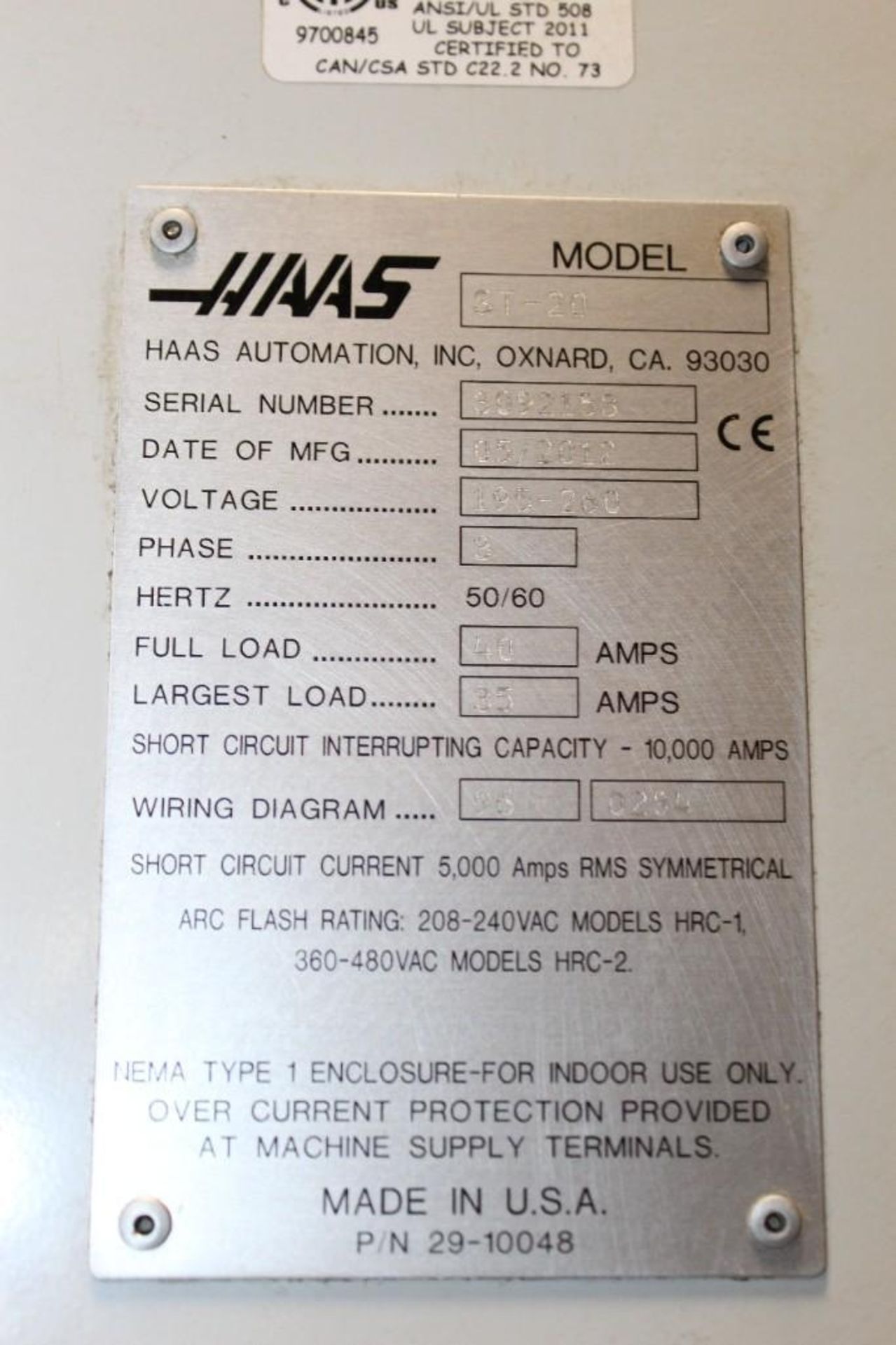 2012 Haas Model ST-20 Horizontal Machining Center - Image 14 of 18