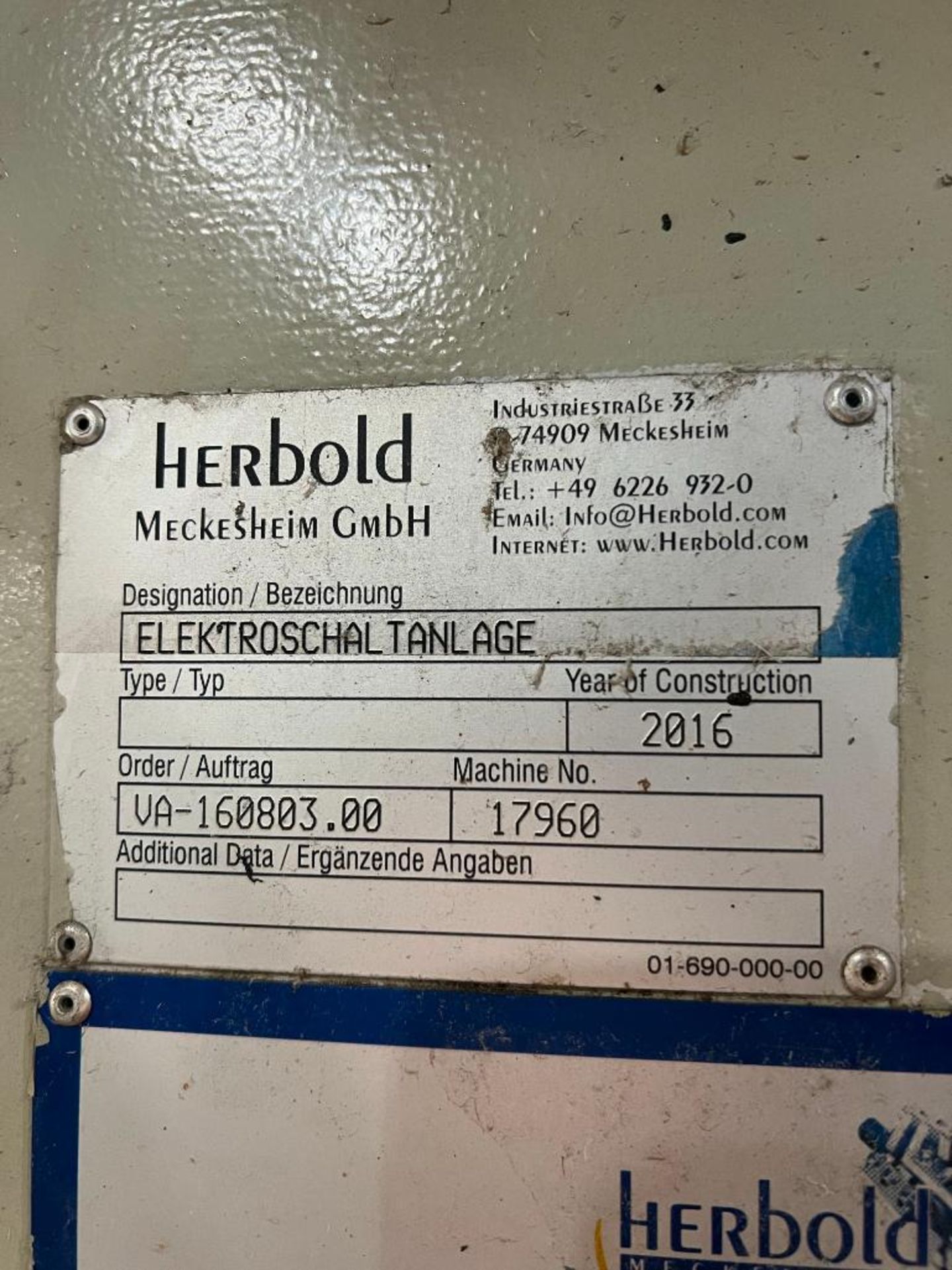 Herbold Electrical Control Panel - Image 4 of 11