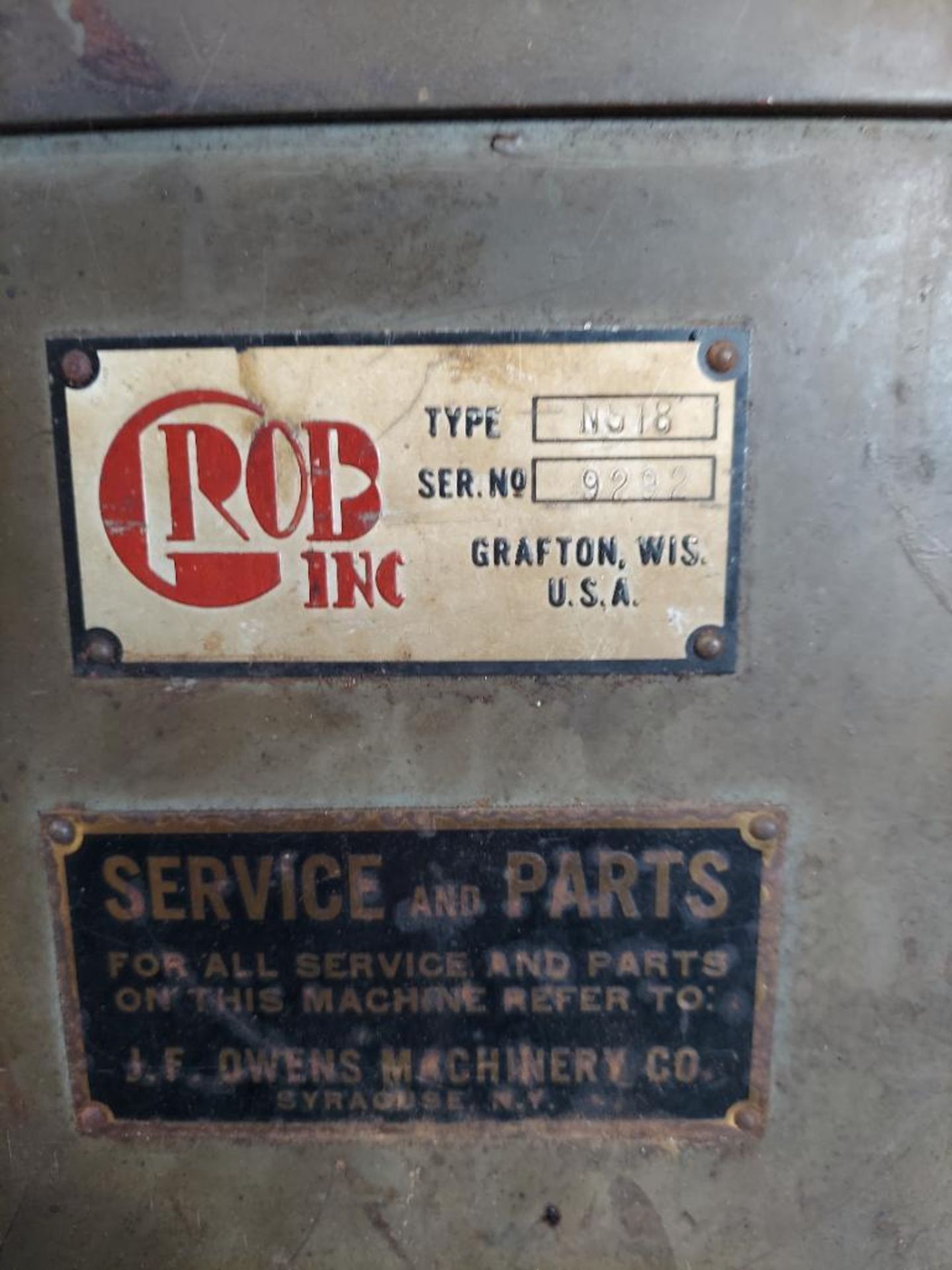 Grob Inc Bandsaw Type NS18 - Image 5 of 5