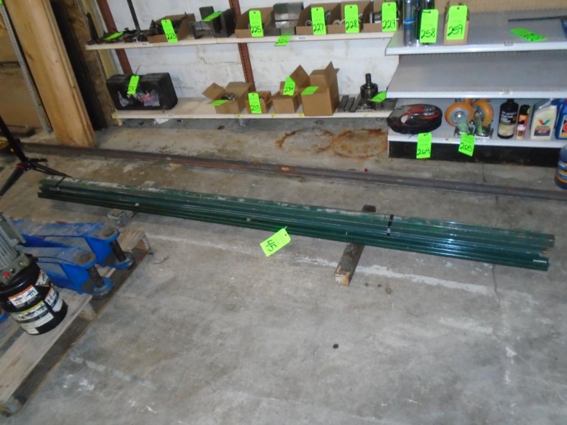 Lot of Green Coated Unistrut