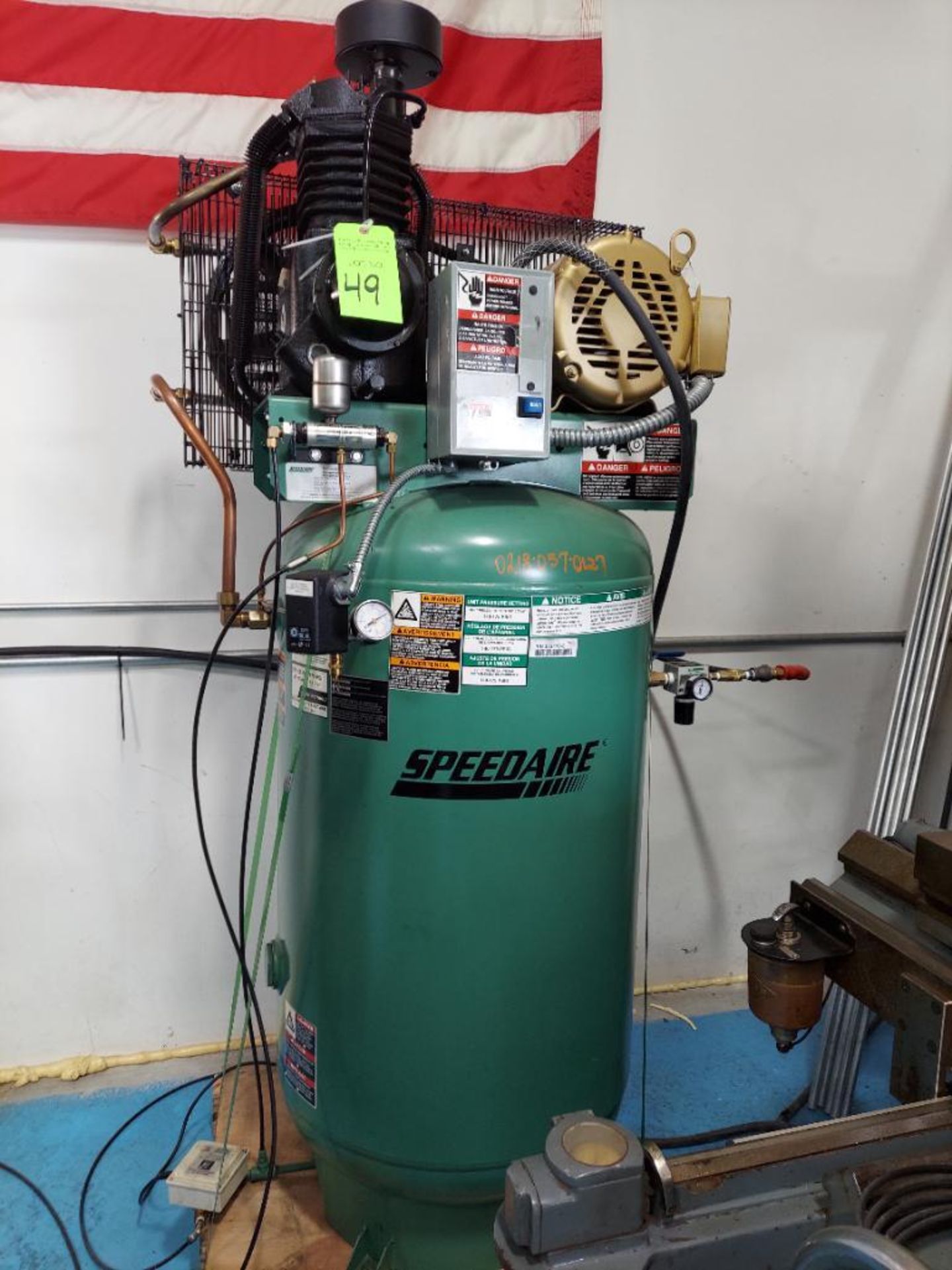 Speedaire 7.5hp Model 1WD63 Air Compressor