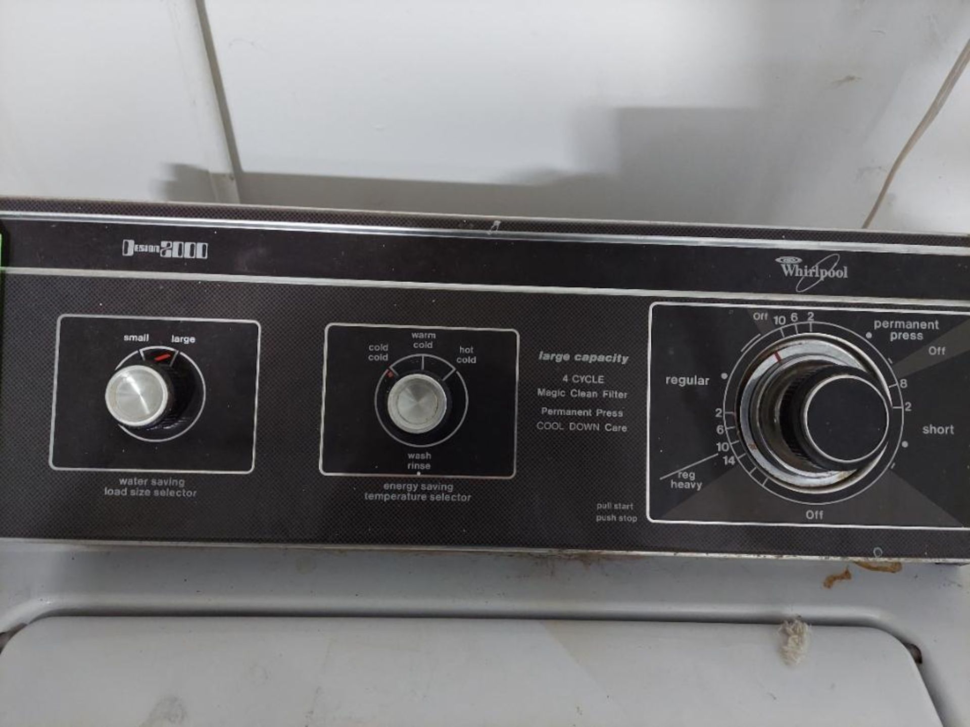 Whirlpool Design 2000 Washing Machine - Image 3 of 3